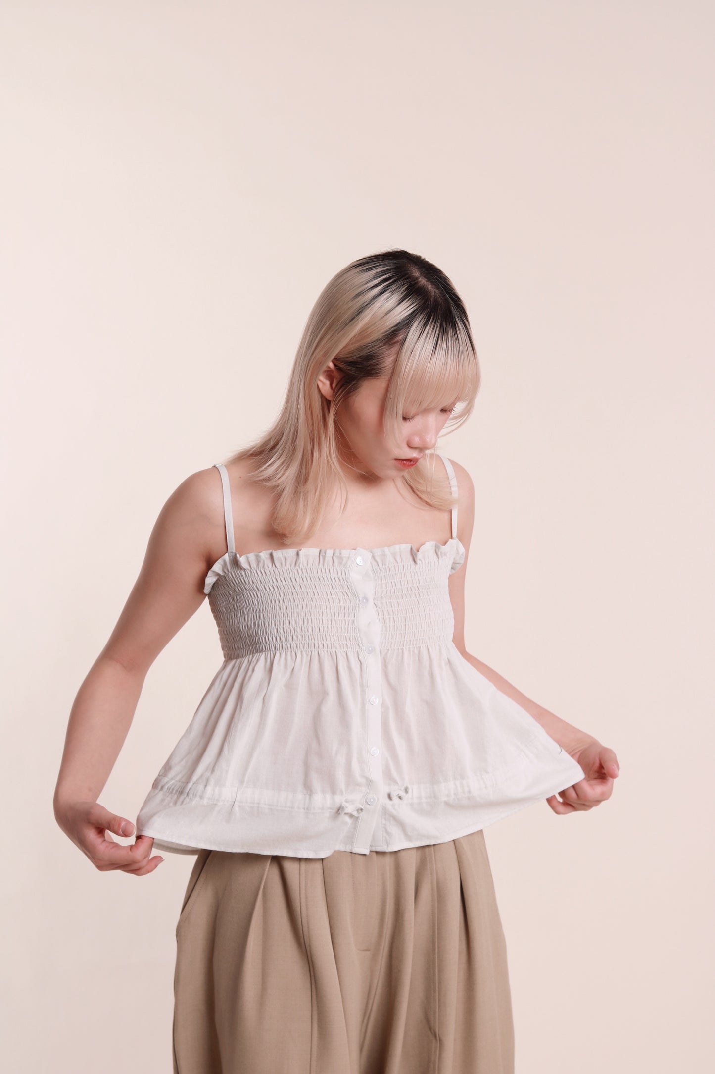 Audrey Sleeveless Top (Mint)