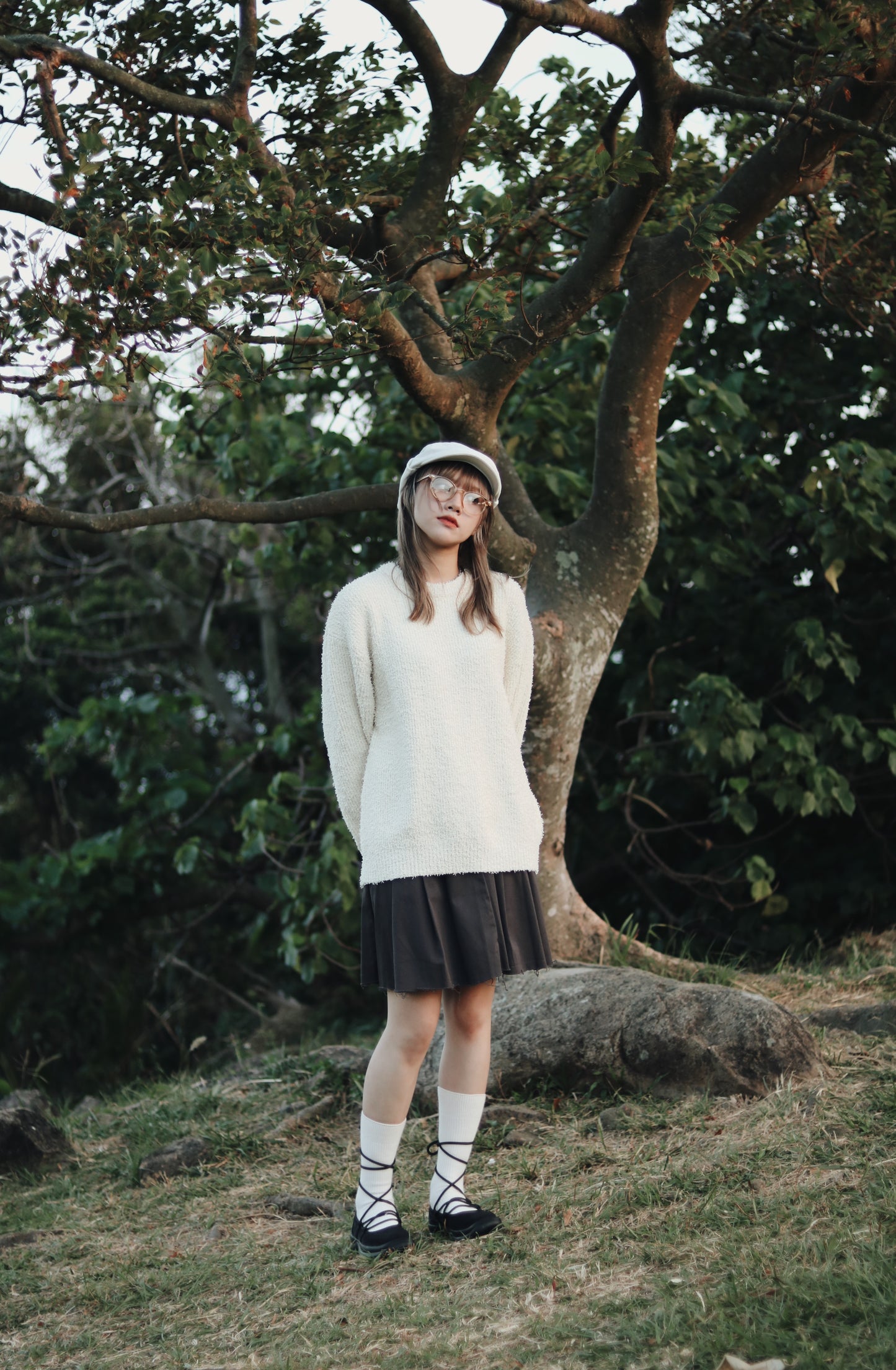 Oversized Knit Top (Butter)