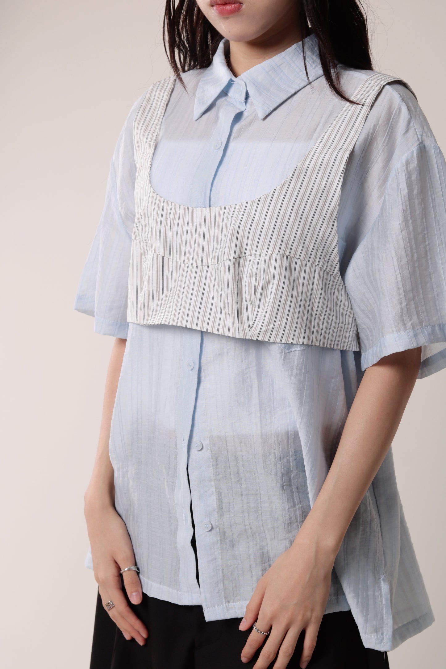 Striped Vest (Ivory)