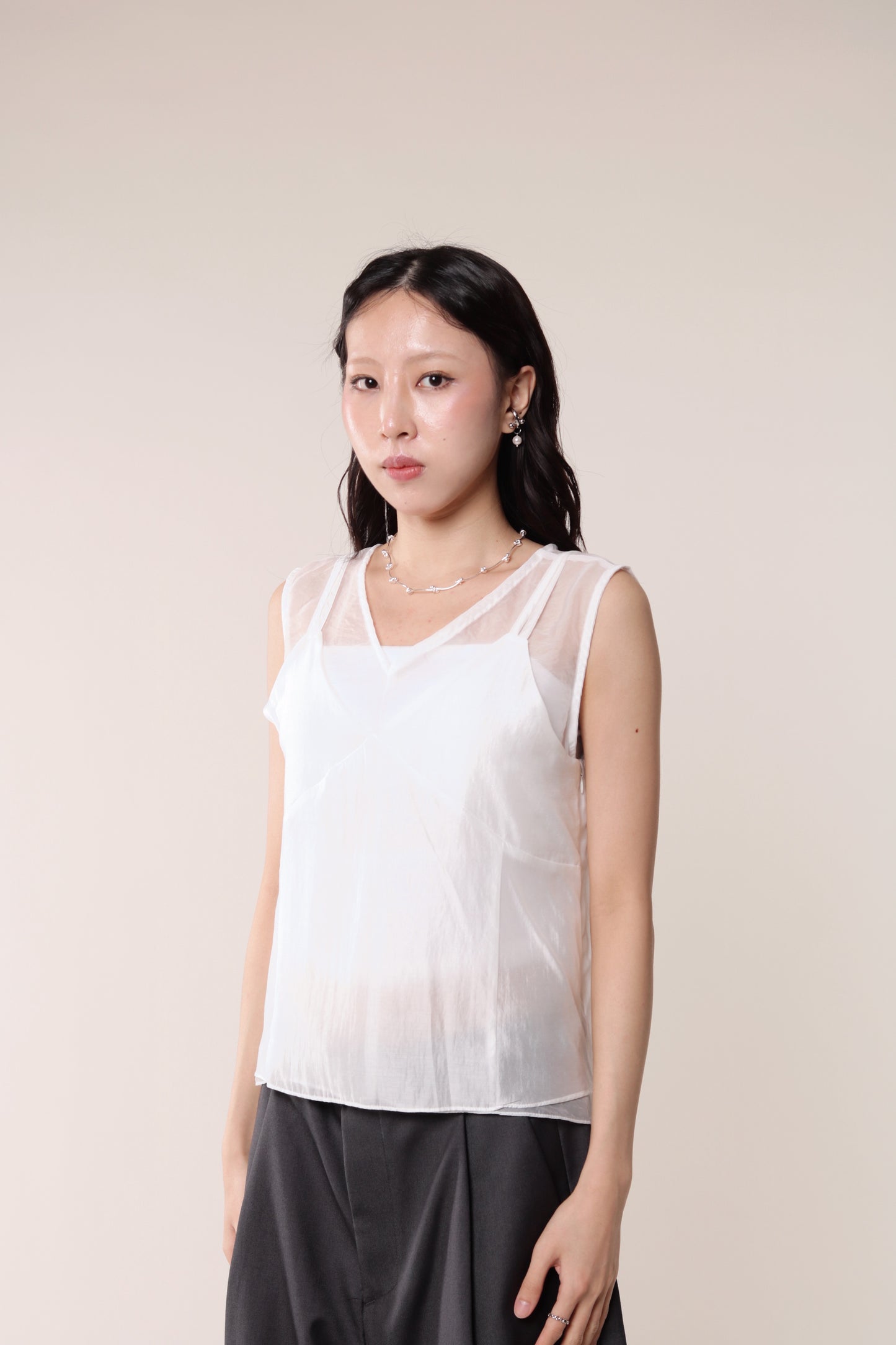 Chaya Layered Top (White)
