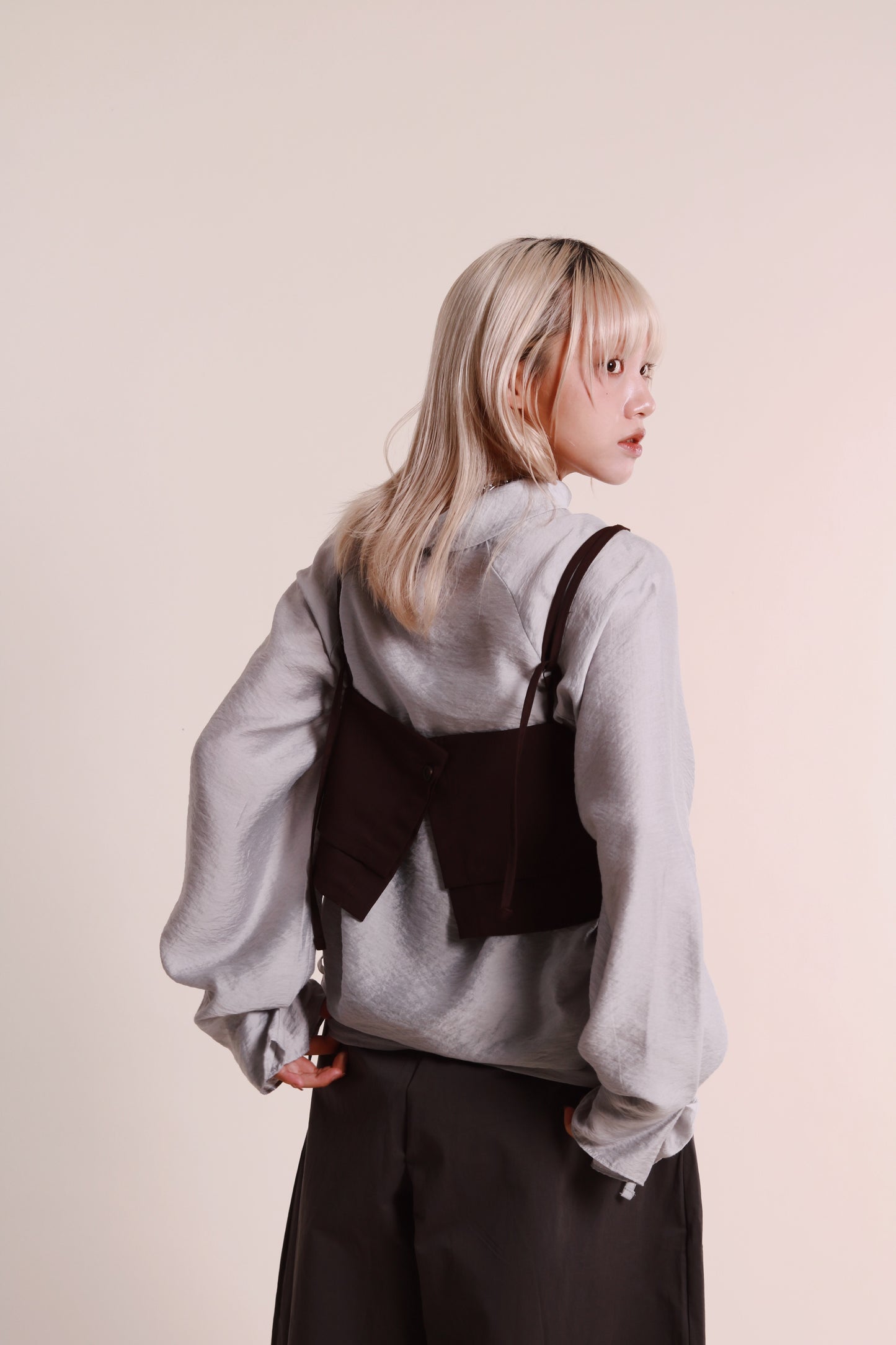 Layered Vest (Brown)