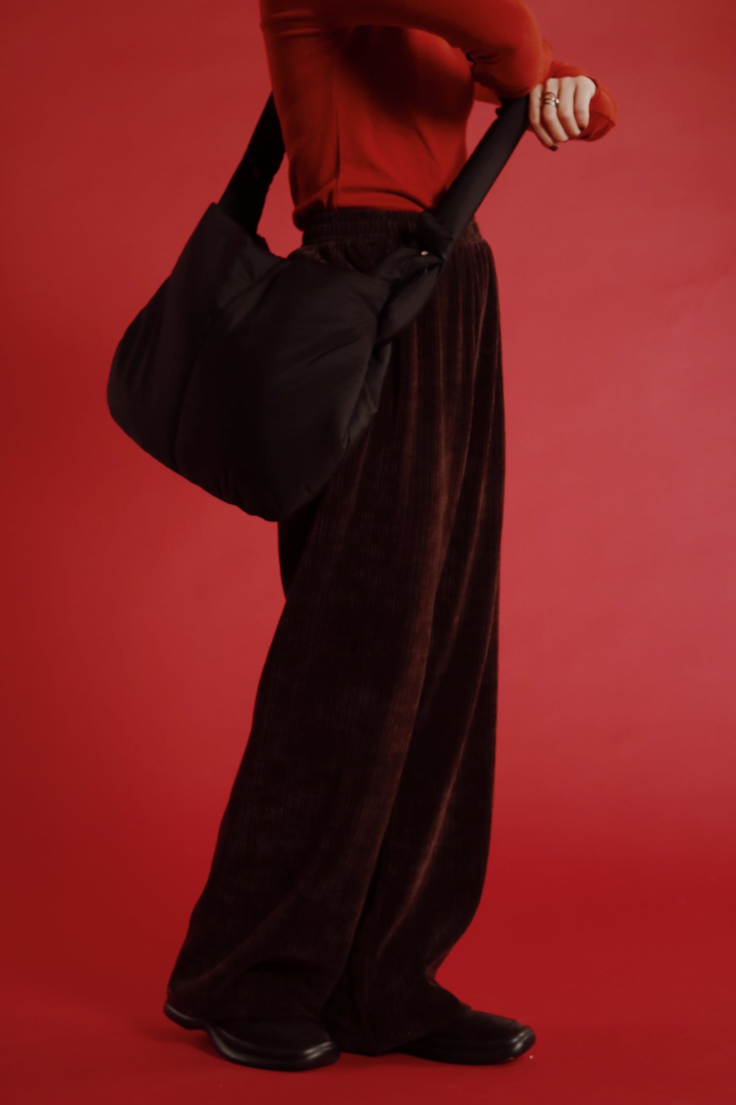 Doll Cloud Bag (Black/Brown/Ivory)