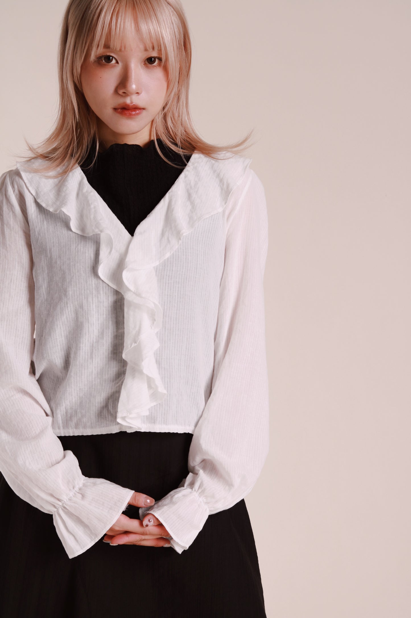 Retro Ruffle Blouse