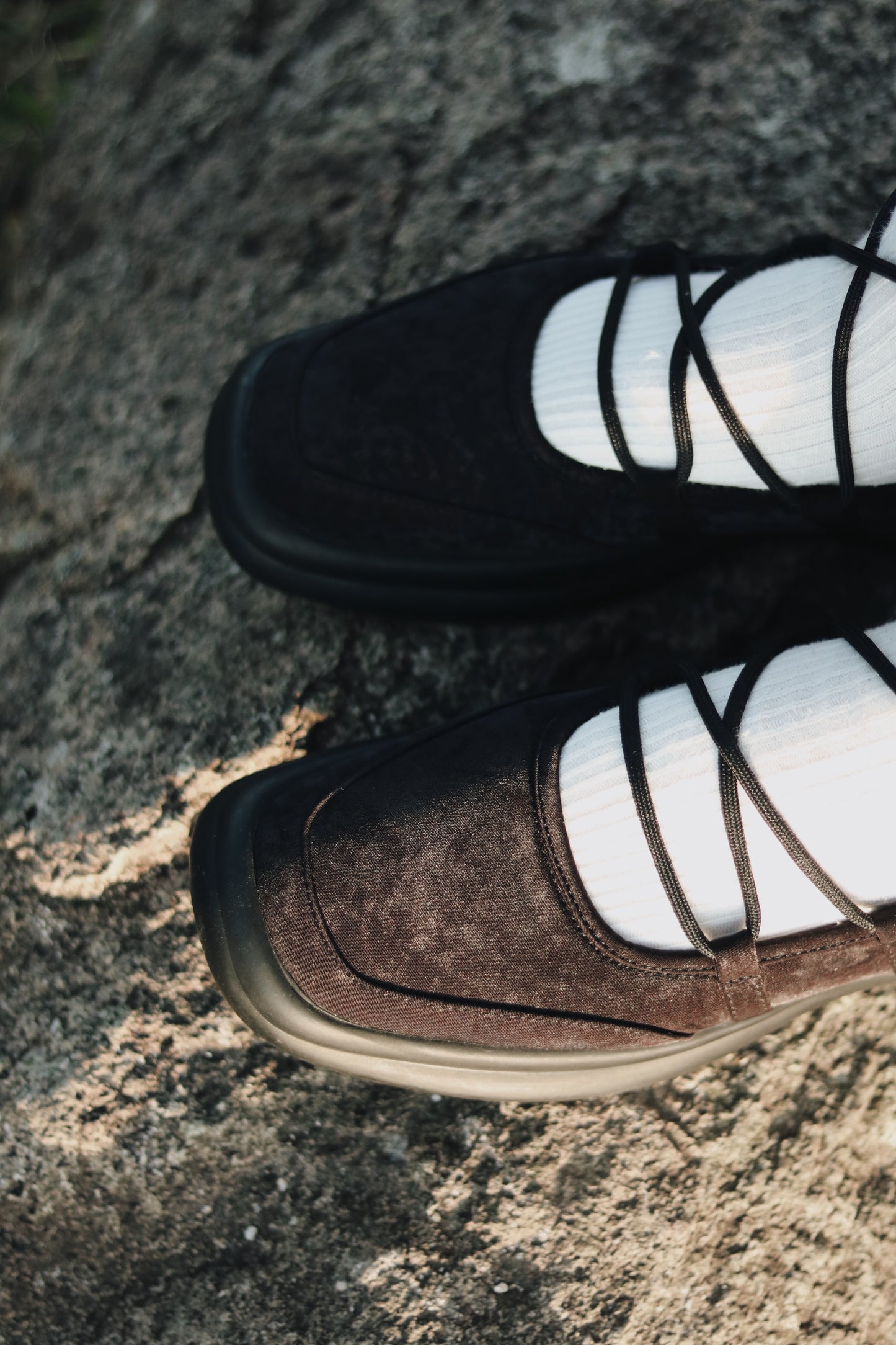 Doll Ballet Shoes (Black/Grey)