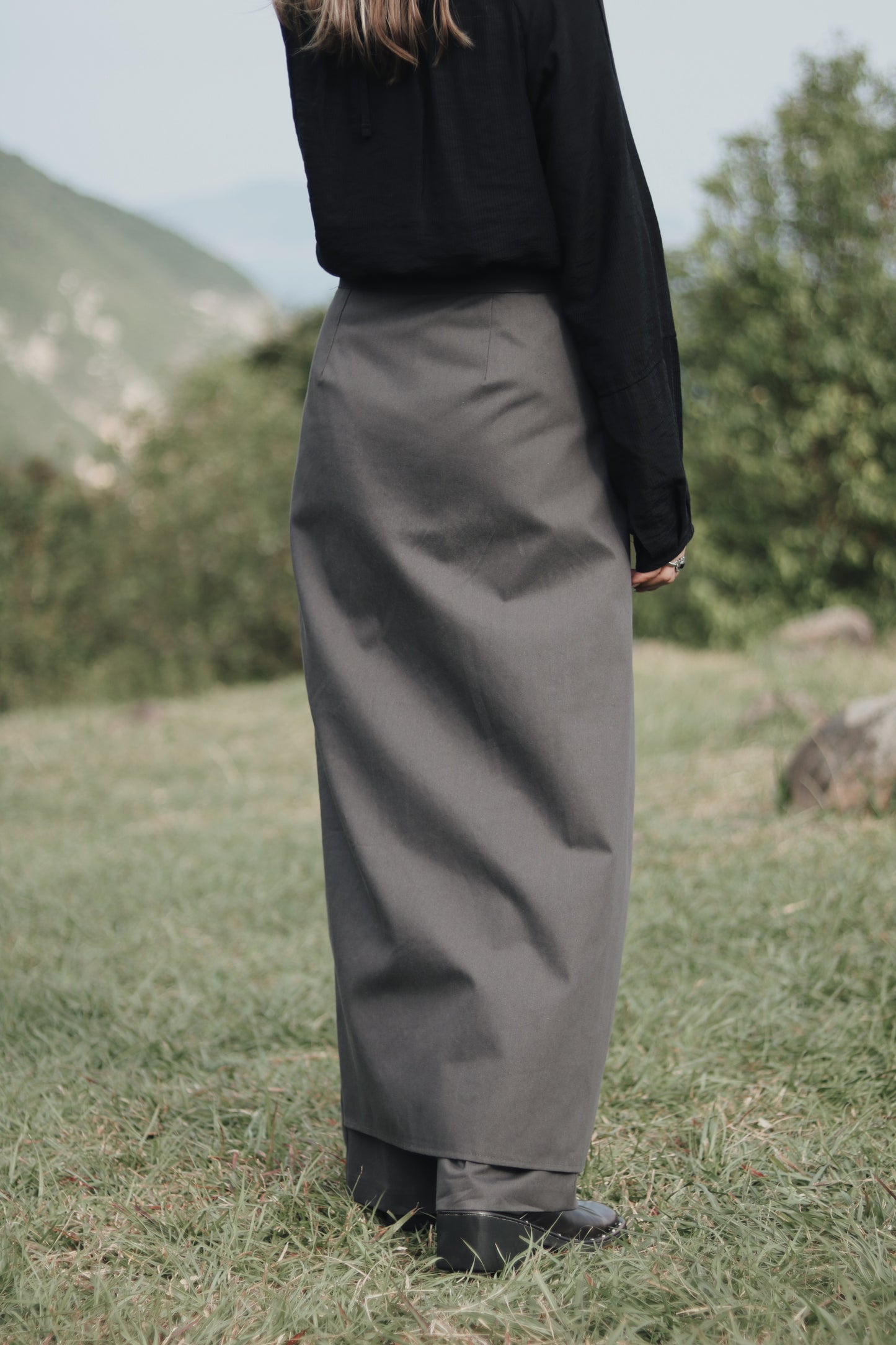 Layered Pants (Charcoal)