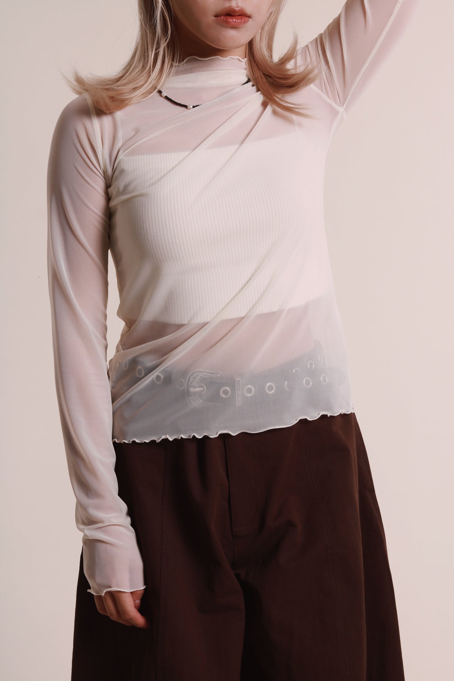 Daily See Through Top (Ivory)