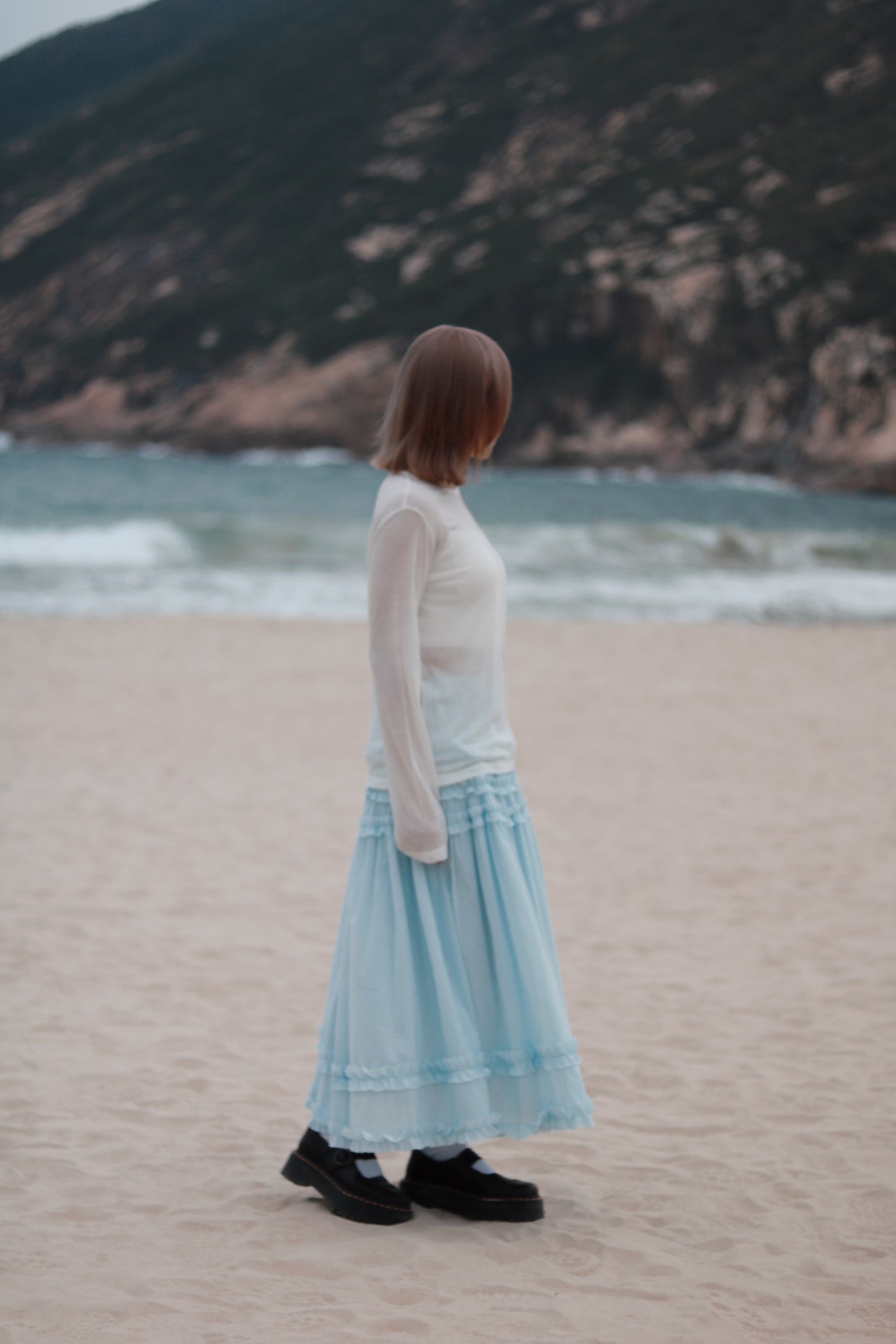 Spring Basic Top (Charcoal/Pink/Purple/White)