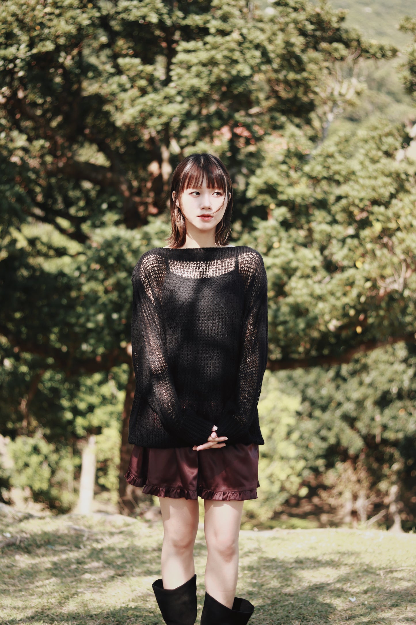 Autumn Knit Top (Black)