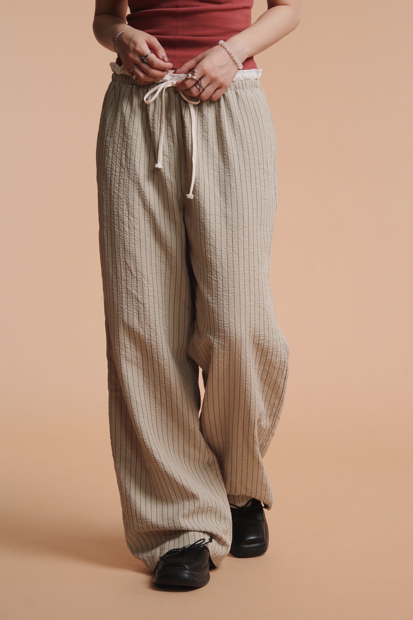 Striped Lazy Pants (Green)