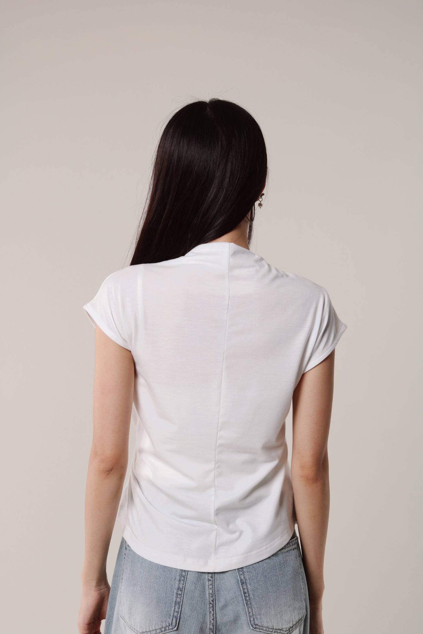 Borg Gathered Tee (Ivory)