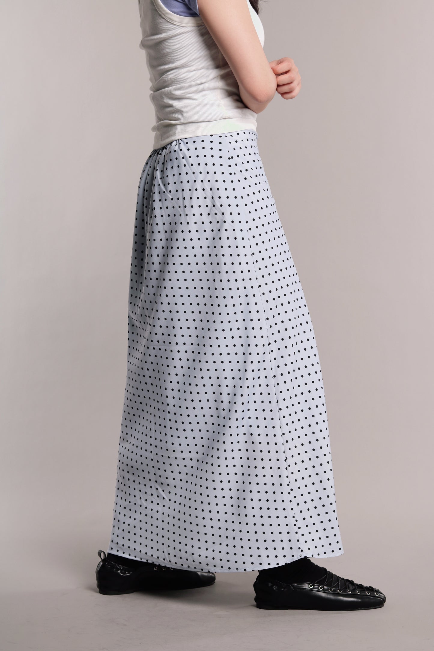Polka Dot Skirt (Blue)