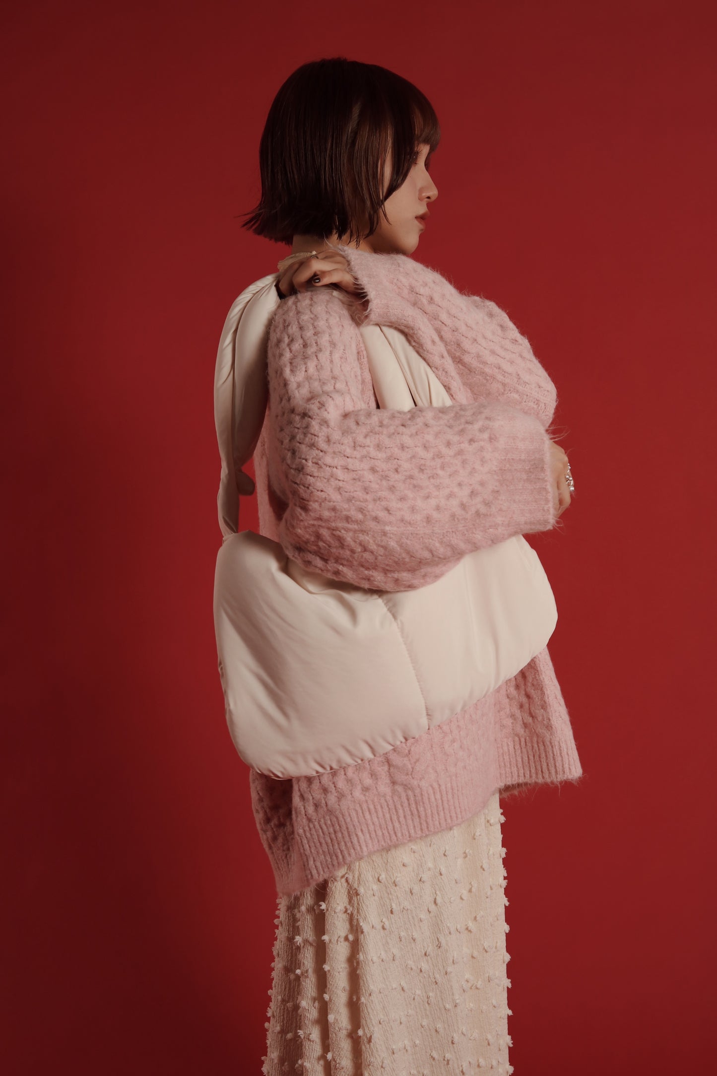 Doll Cloud Bag (Black/Brown/Ivory)