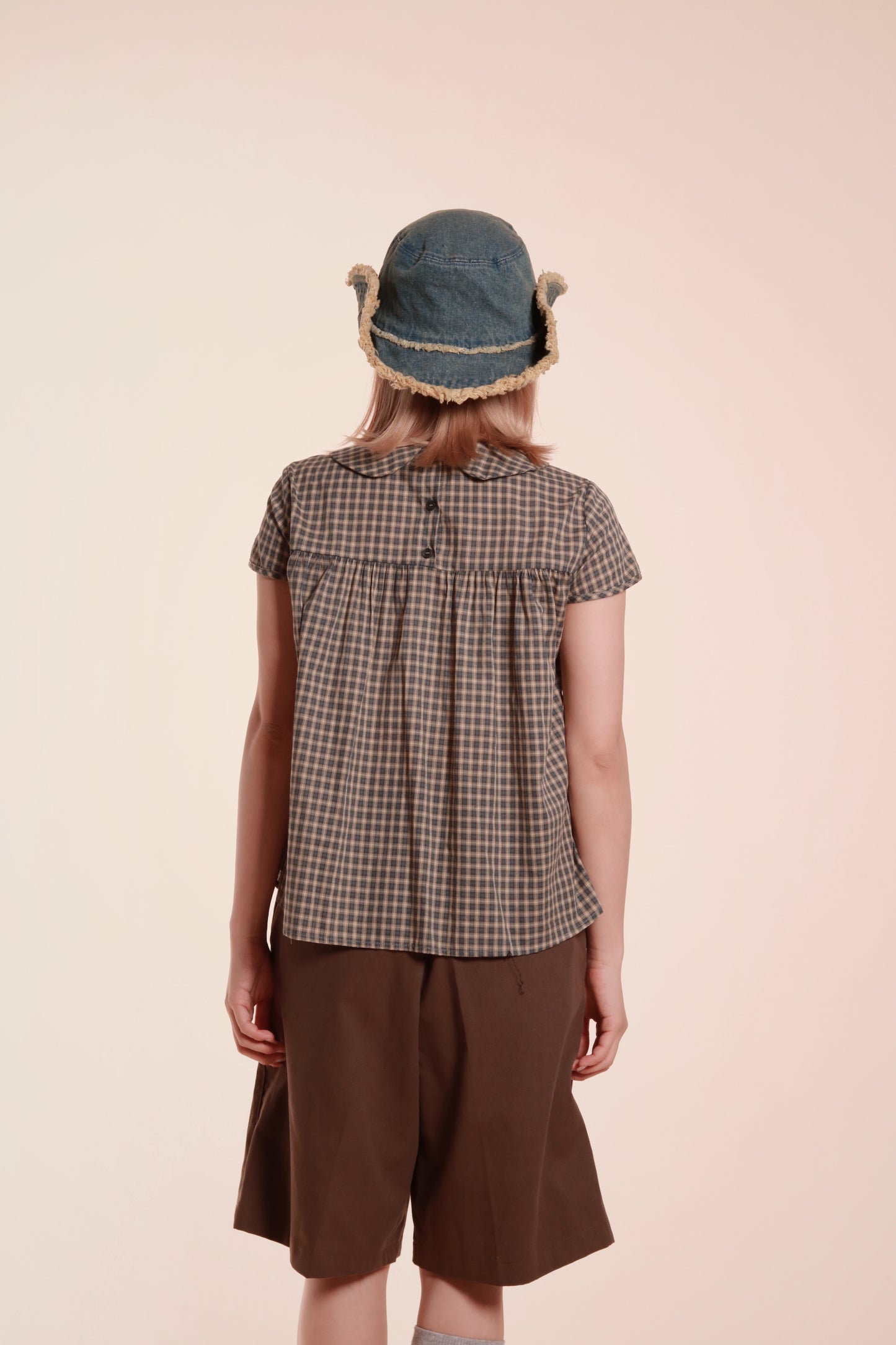 Doll Bow Blouse (Beige)
