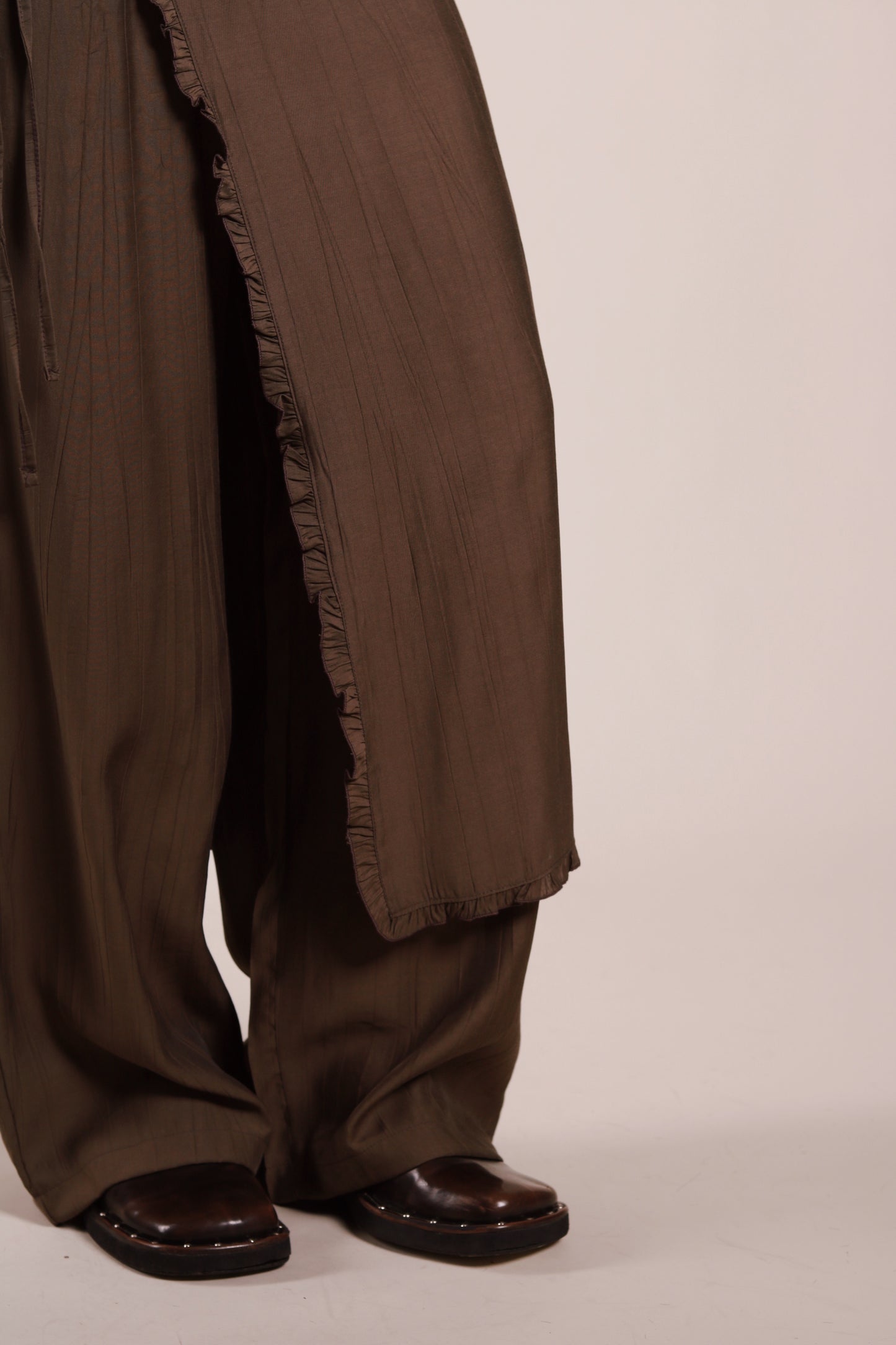 Wanda Layered Pants (Brown)