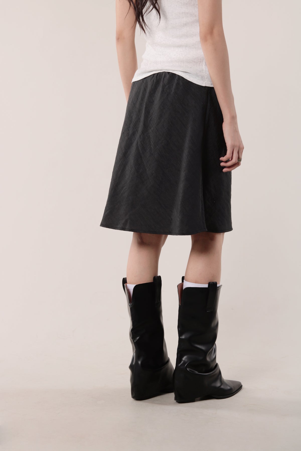 Textured Skirt (Black)