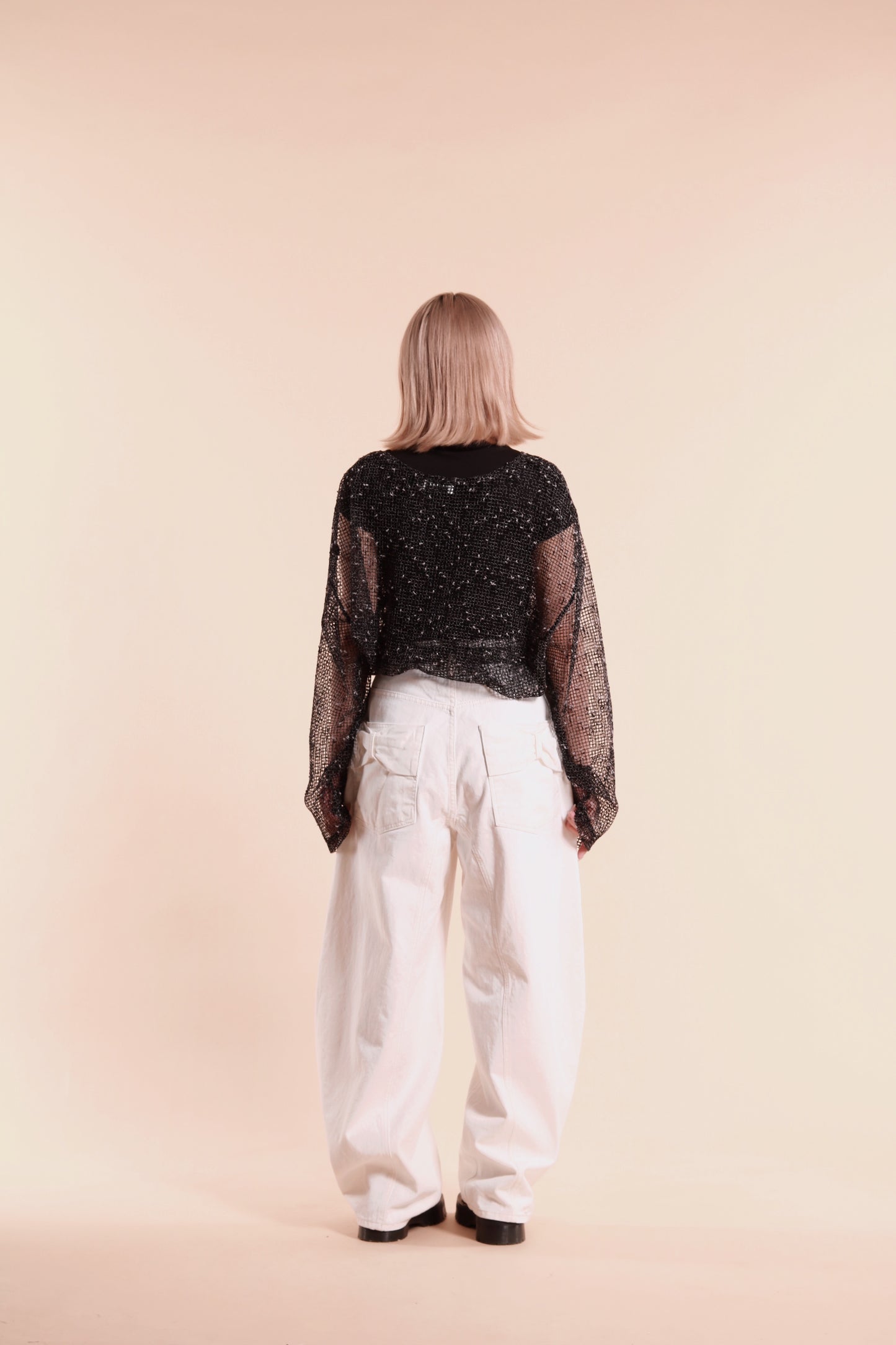 Ribbon Jeans (White)