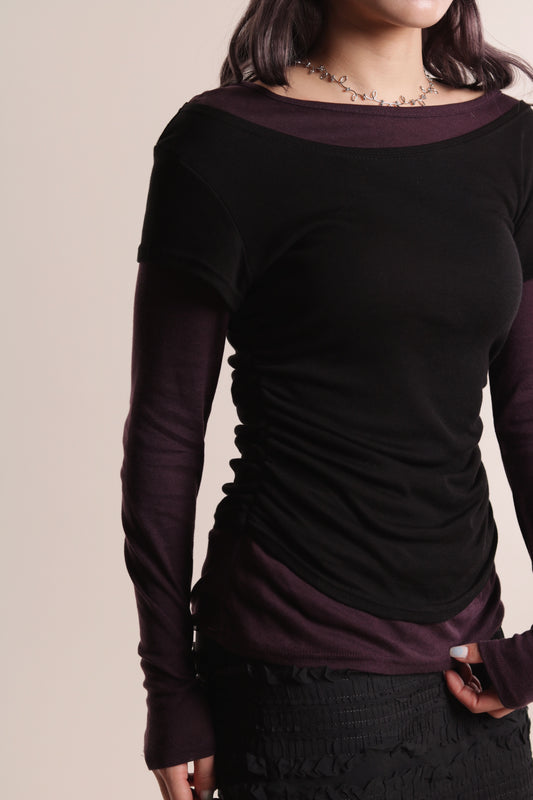 Mila Layered Top (Purple)