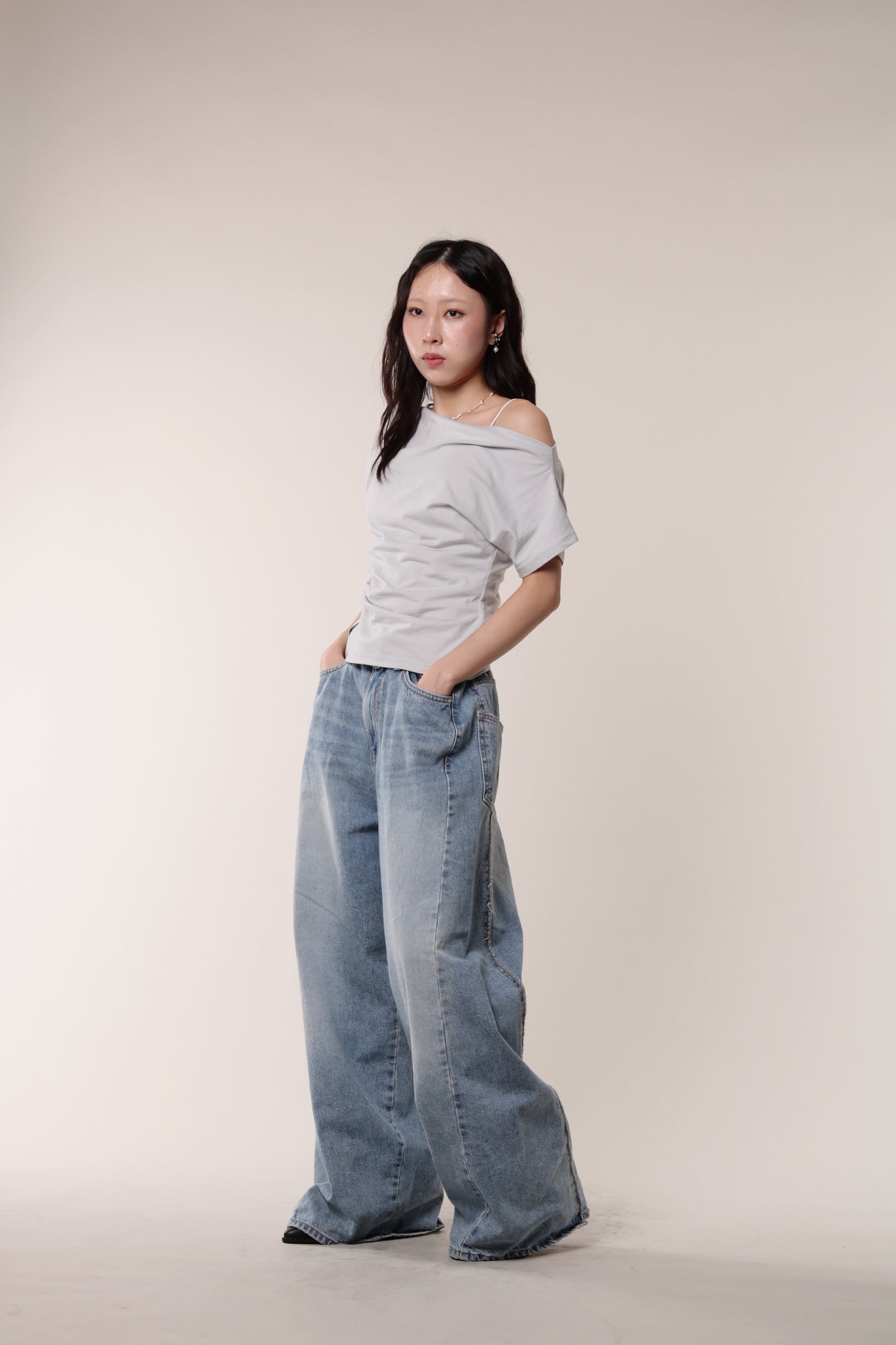 Moira Top (Grey Blue)