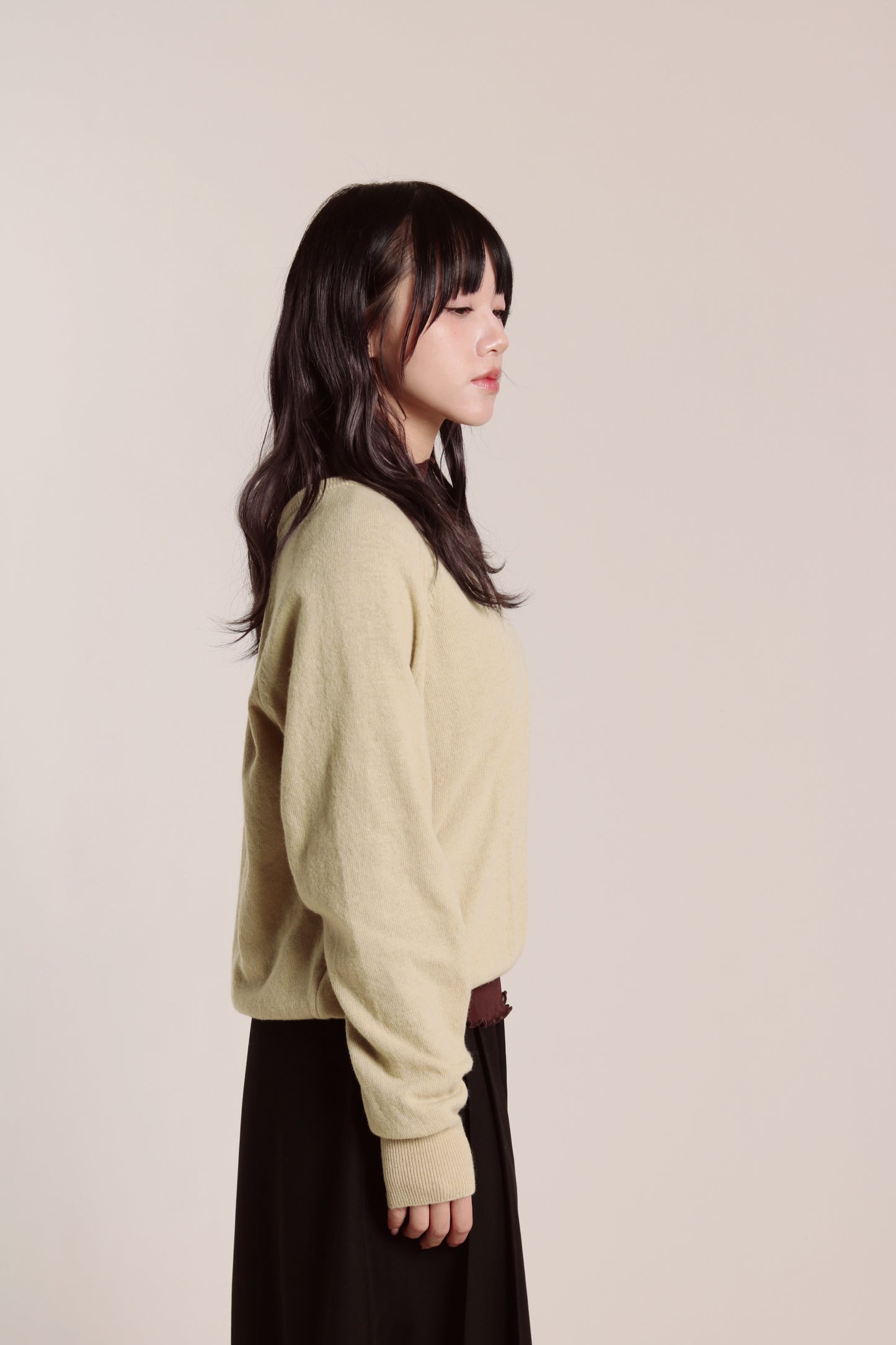 Ruffle See Through Top (Brown)