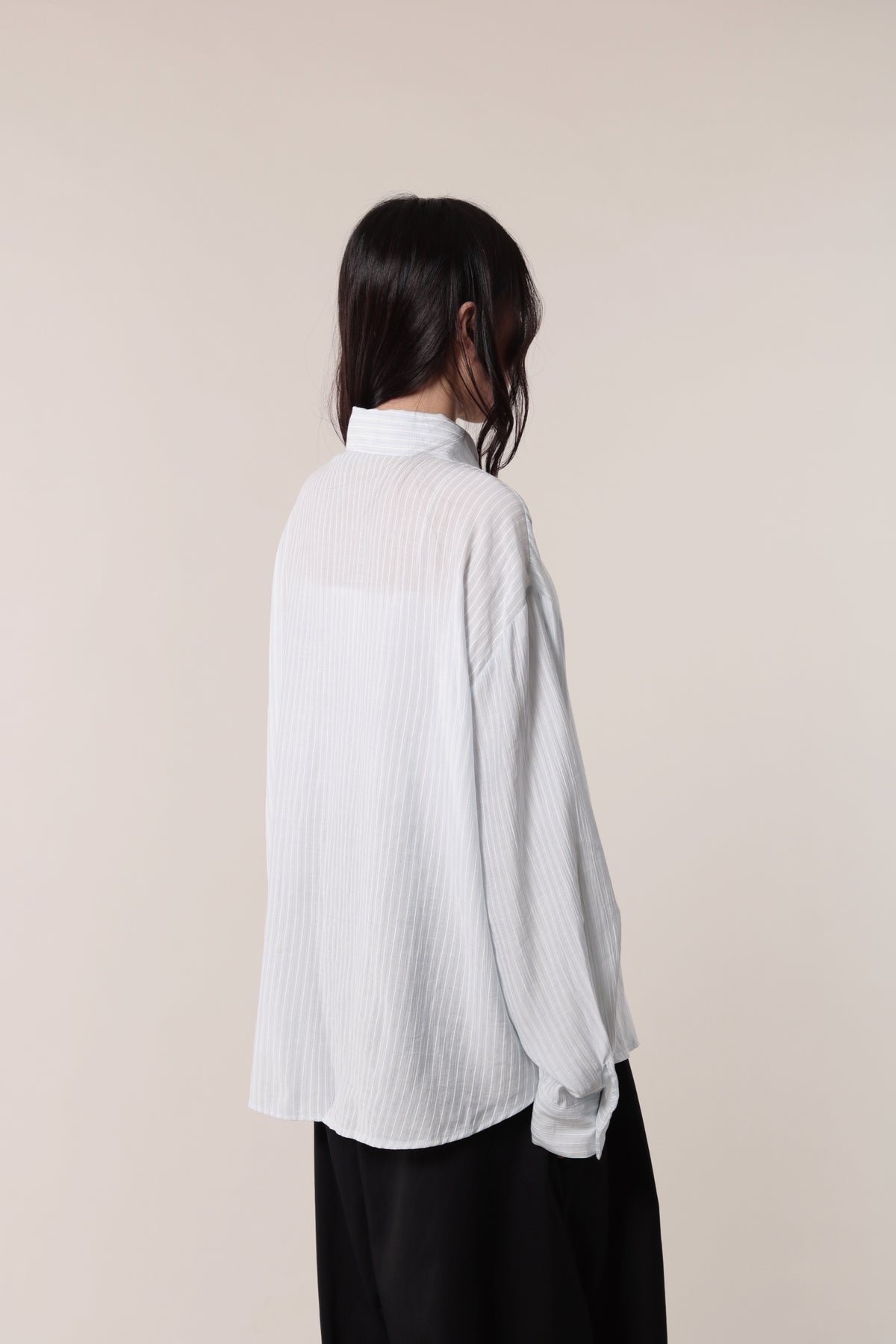 Autumn Striped Shirt (Baby Blue)