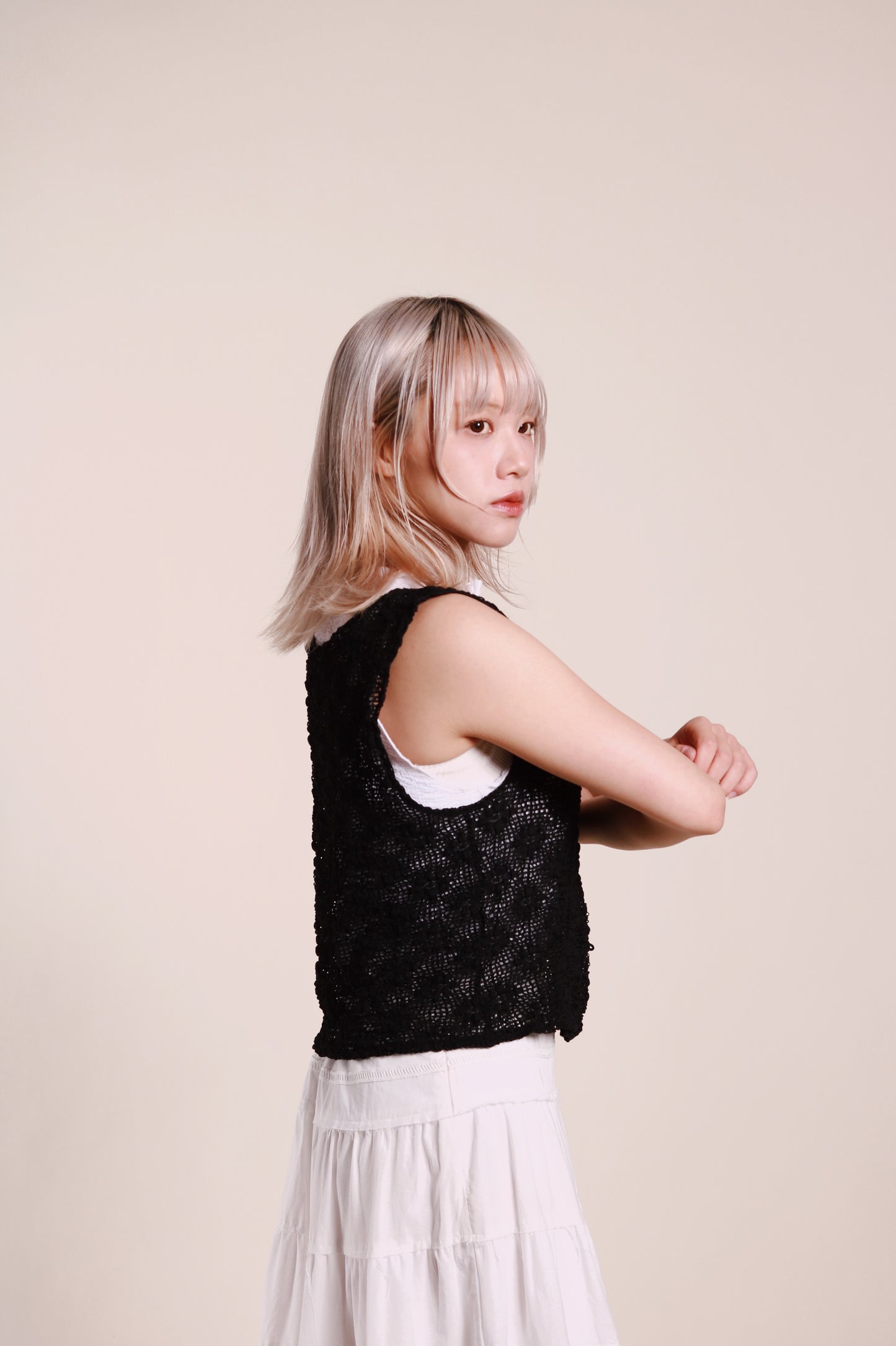 Woven Vest (Black)