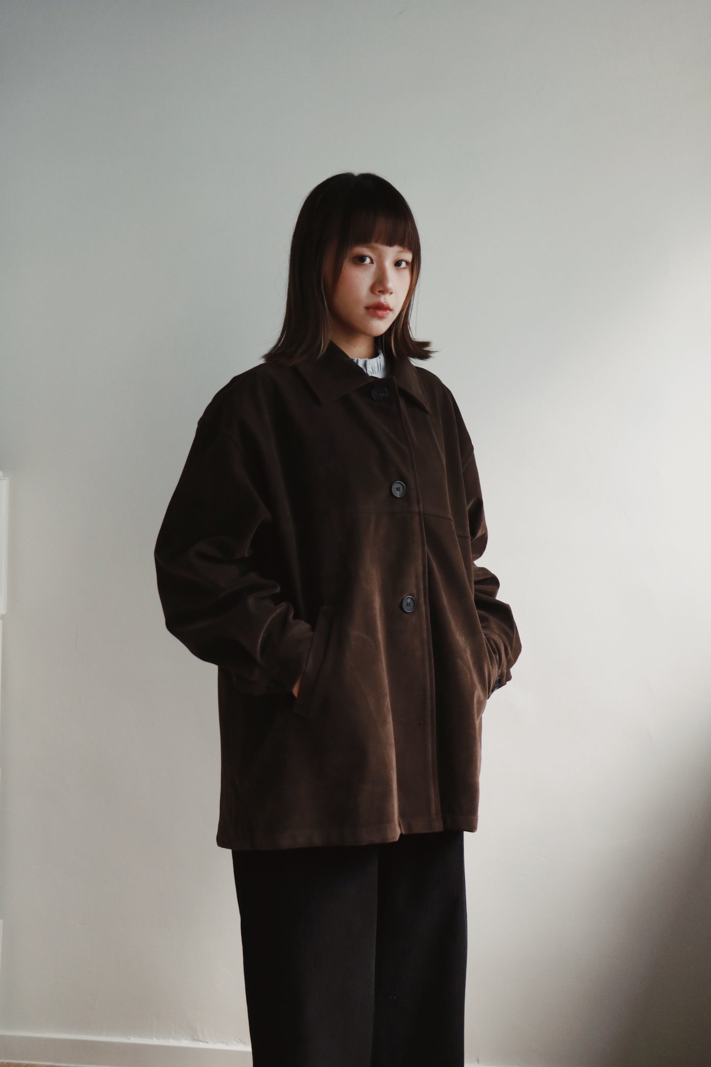 Suede Jacket (Brown)