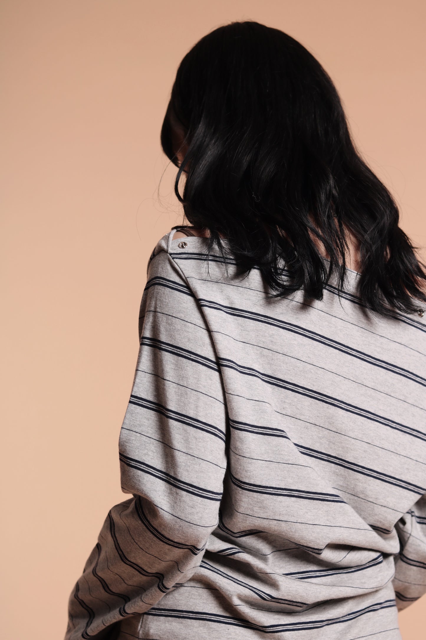 Striped Top (Grey)