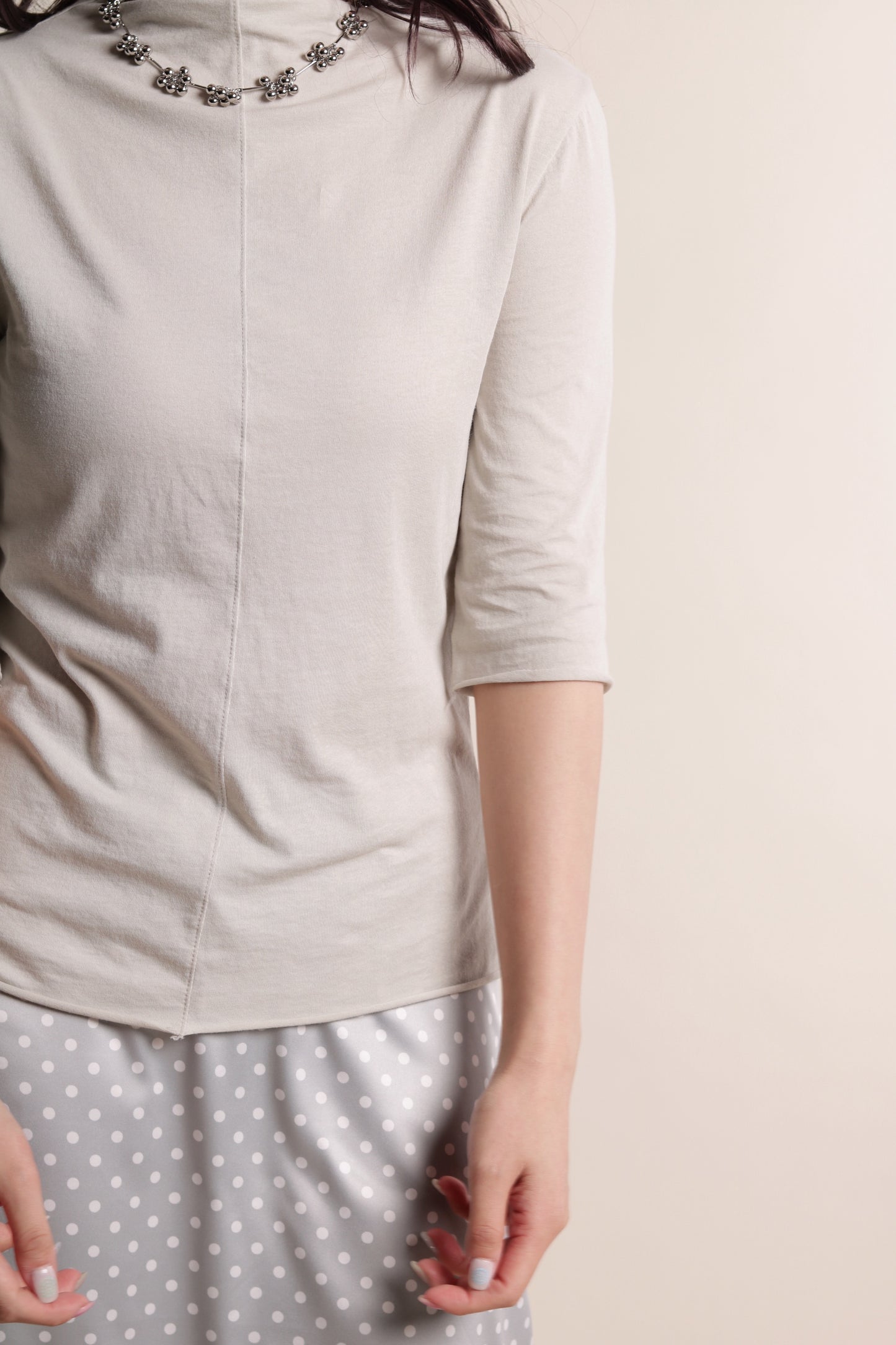 Pure Mock Neck Top (Dusty Green)