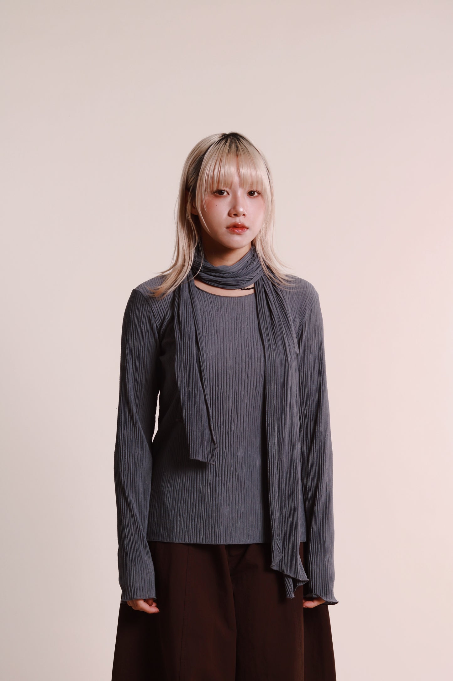 Lenny Top Set (Grey Blue)