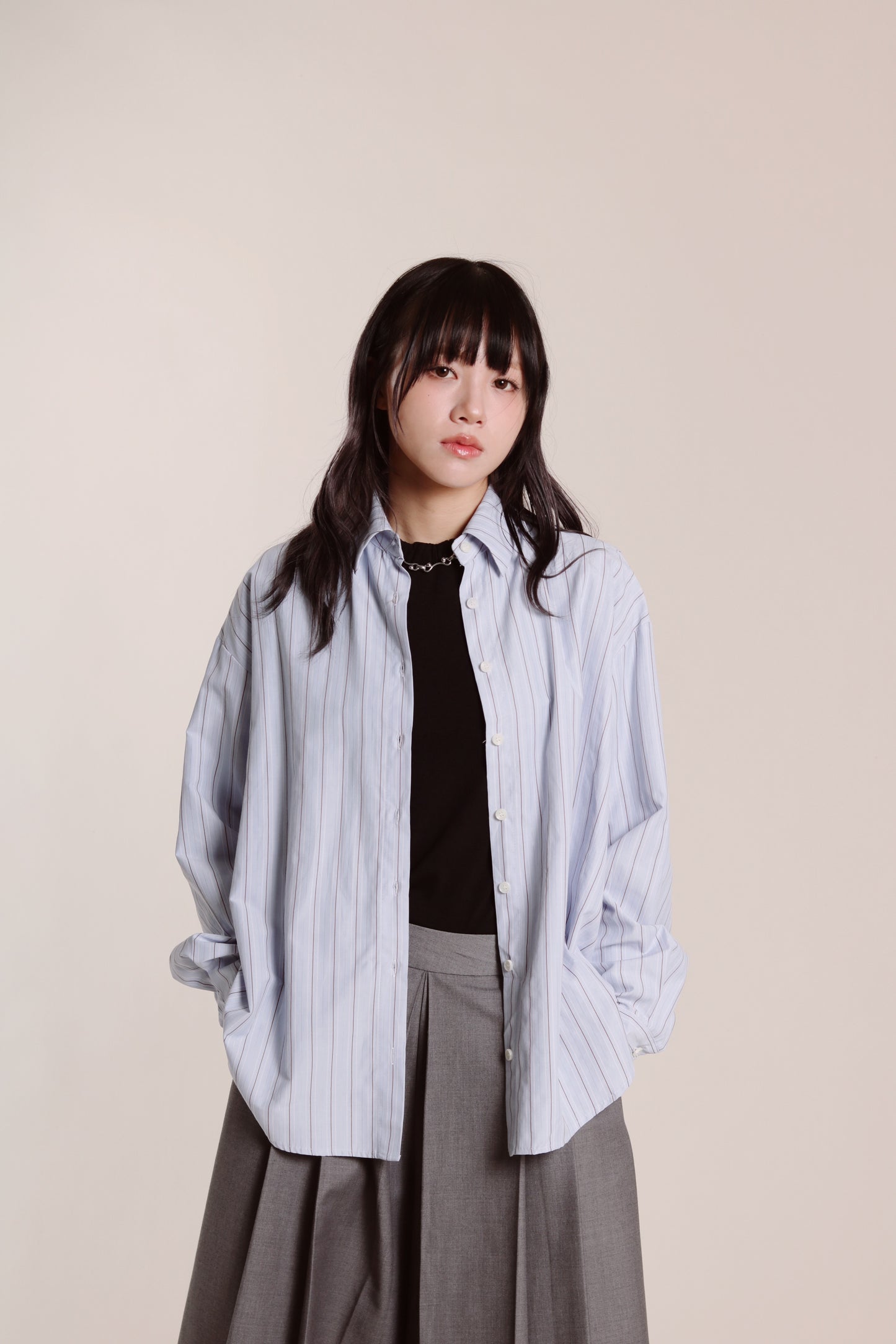 Spring Striped Shirt (Blue)