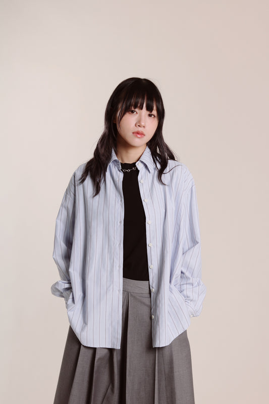 Spring Striped Shirt (Blue)