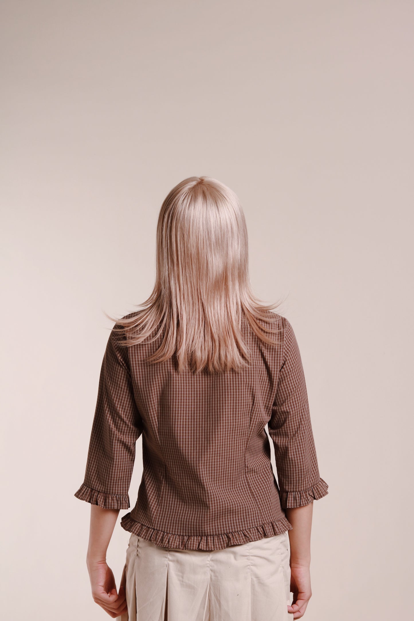 Autumn Ruffle Shirt (Brown)