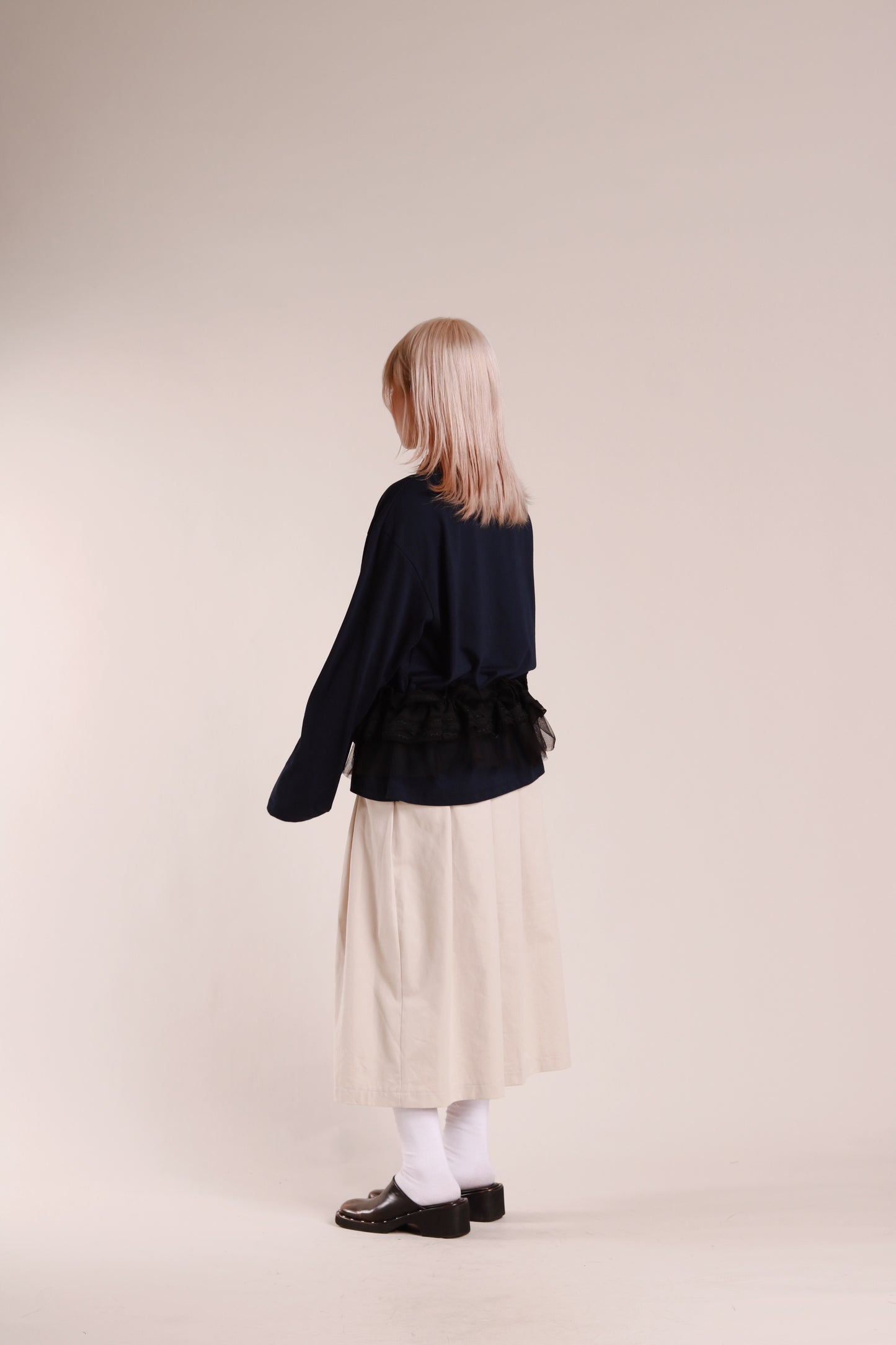 Doll Buckle Skirt (Beige)