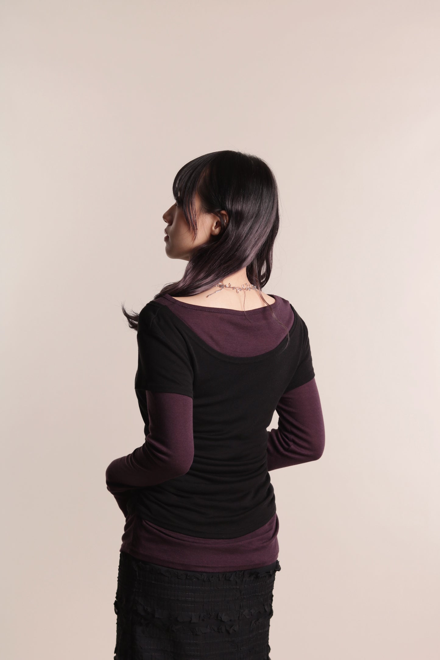 Mila Layered Top (Purple)