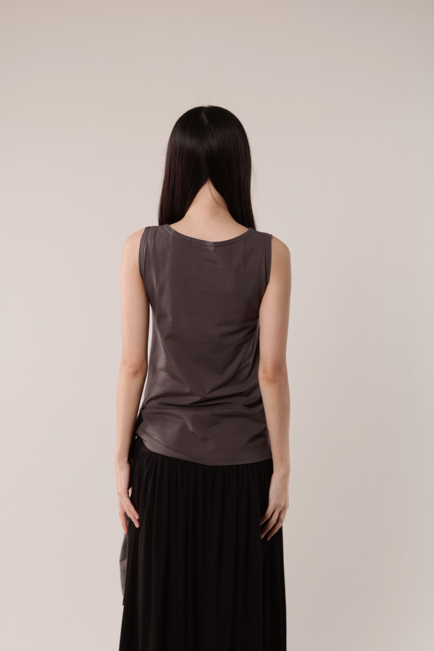Amos Sleeveless Top (Brown)
