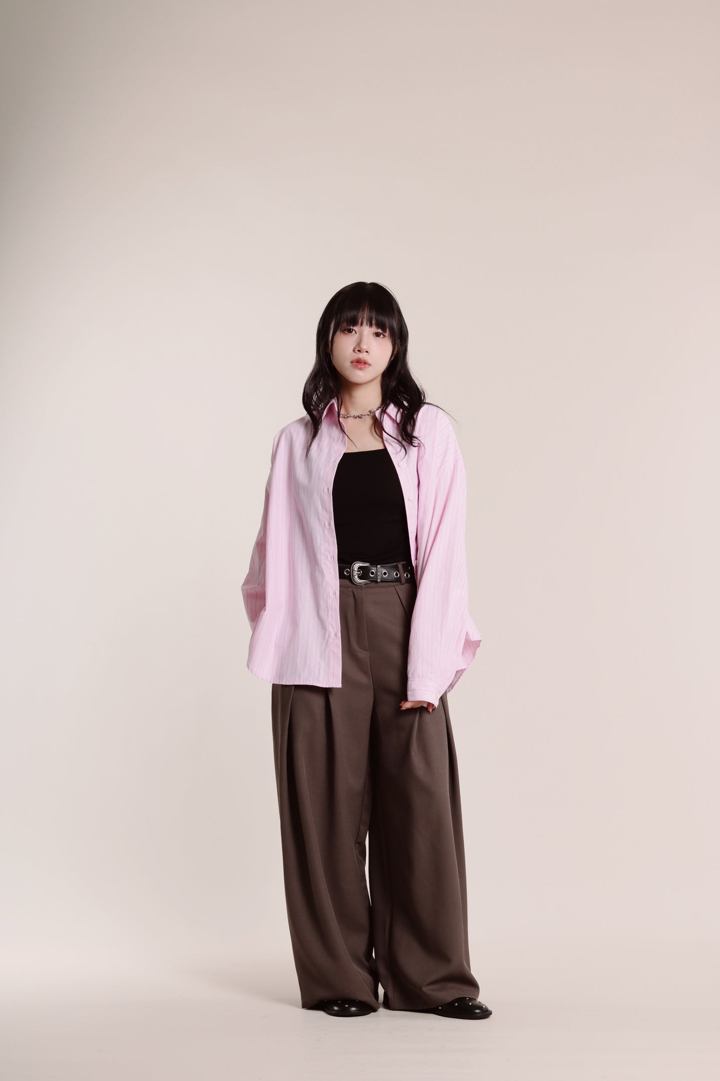 Spring Striped Shirt (Pink)