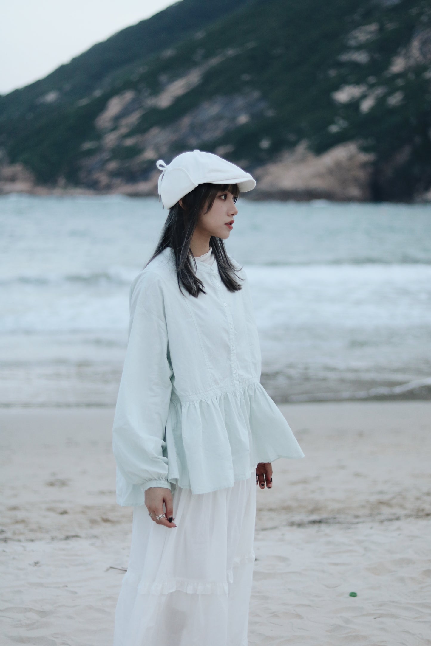 Snoopy Hat (Beige/Black/White)