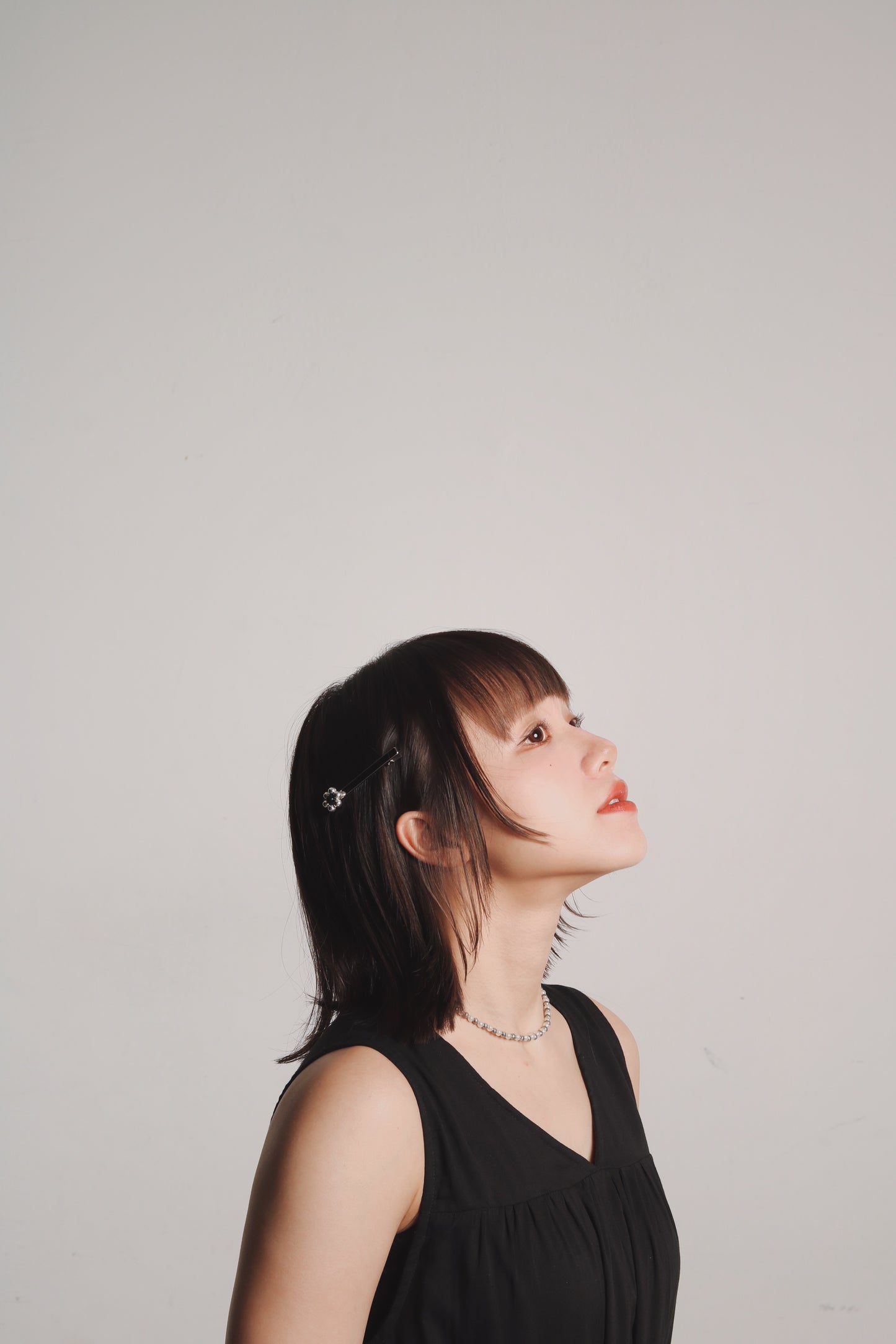 Flower Hair Pin Set (Black/Silver)