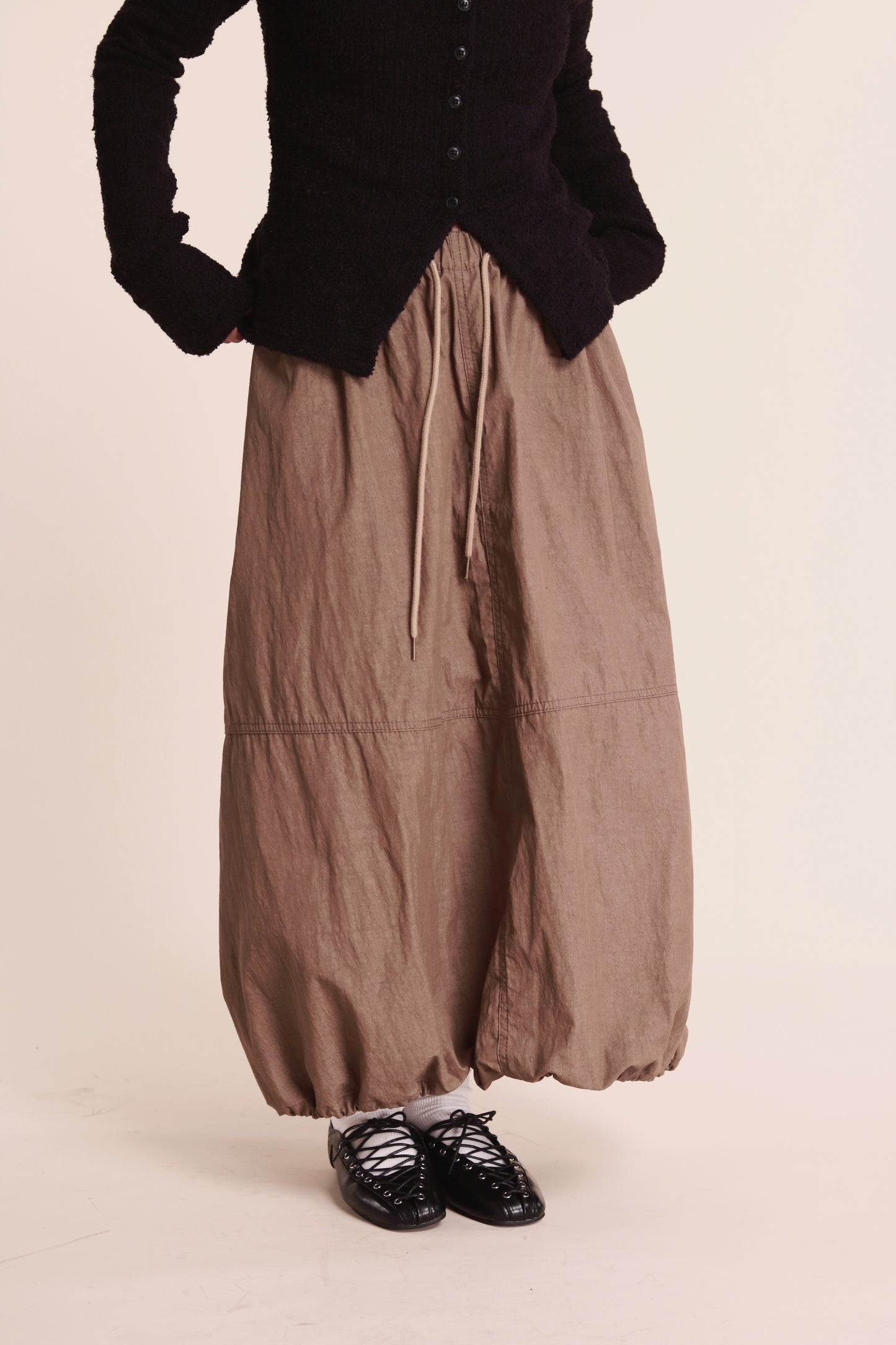 Winter Bubble Cloud Skirt (Beige)