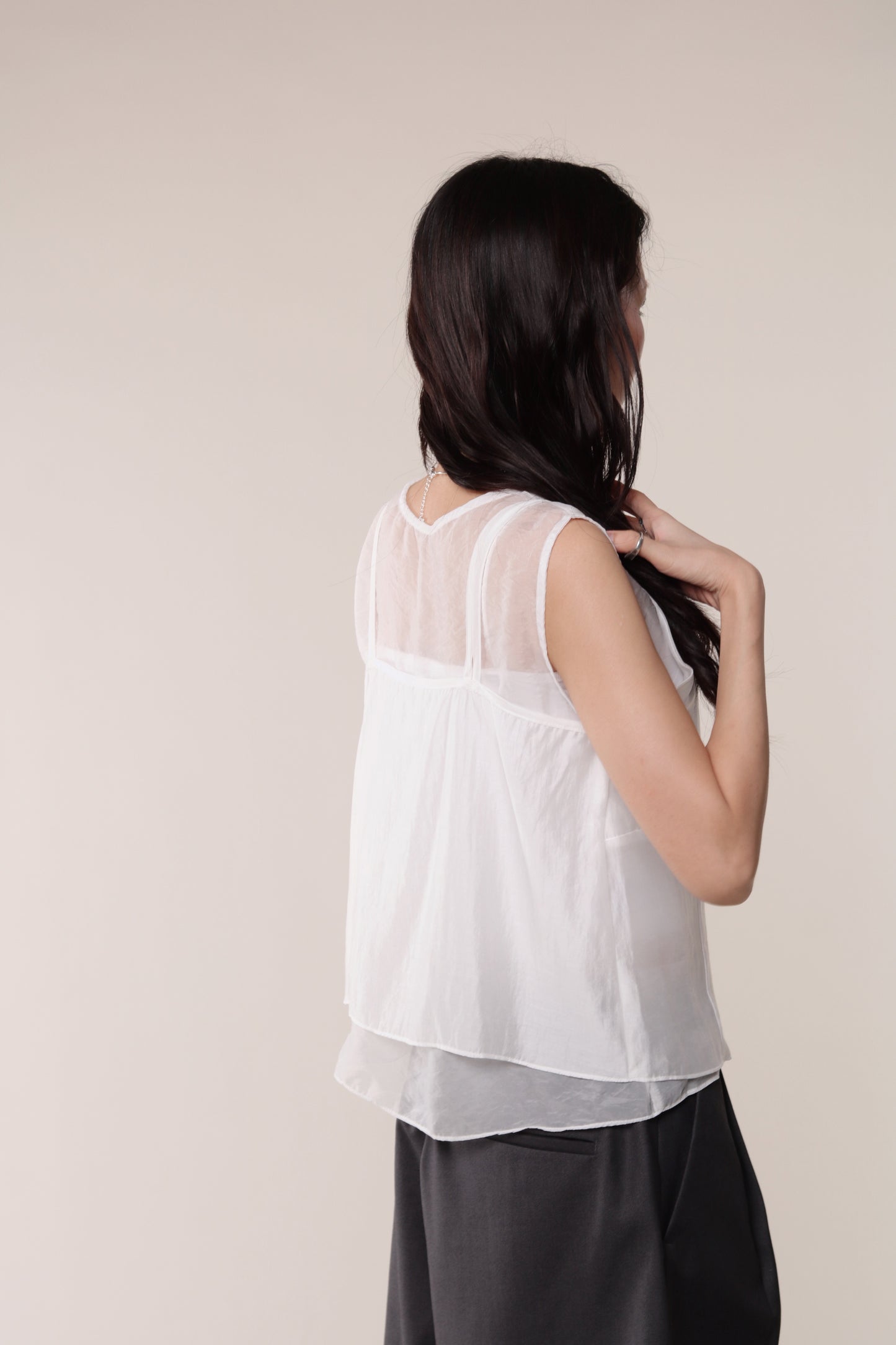 Chaya Layered Top (White)