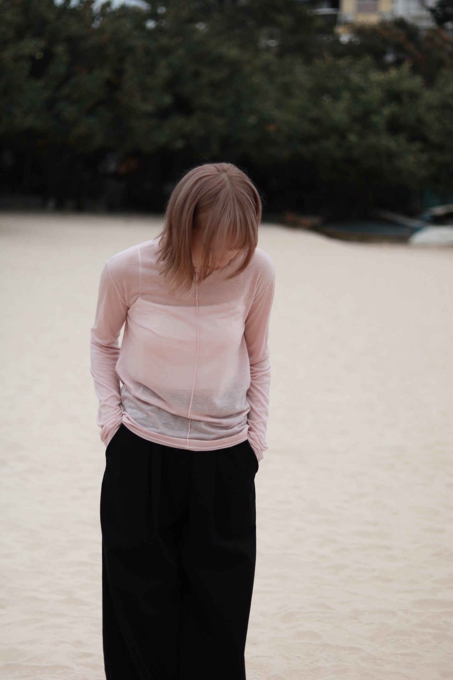 Spring Basic Top (Charcoal/Pink/Purple/White)