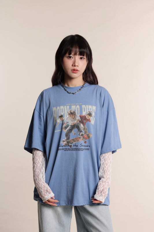 Born To Ride Tee (Blue)