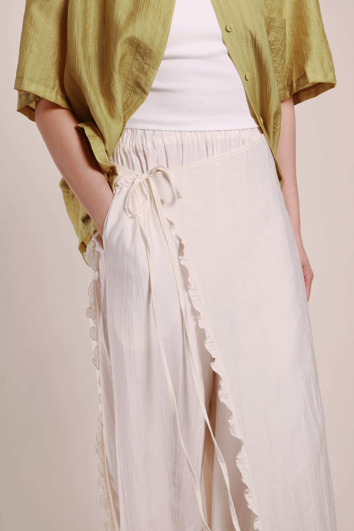 Wanda Layered Pants (Ivory)