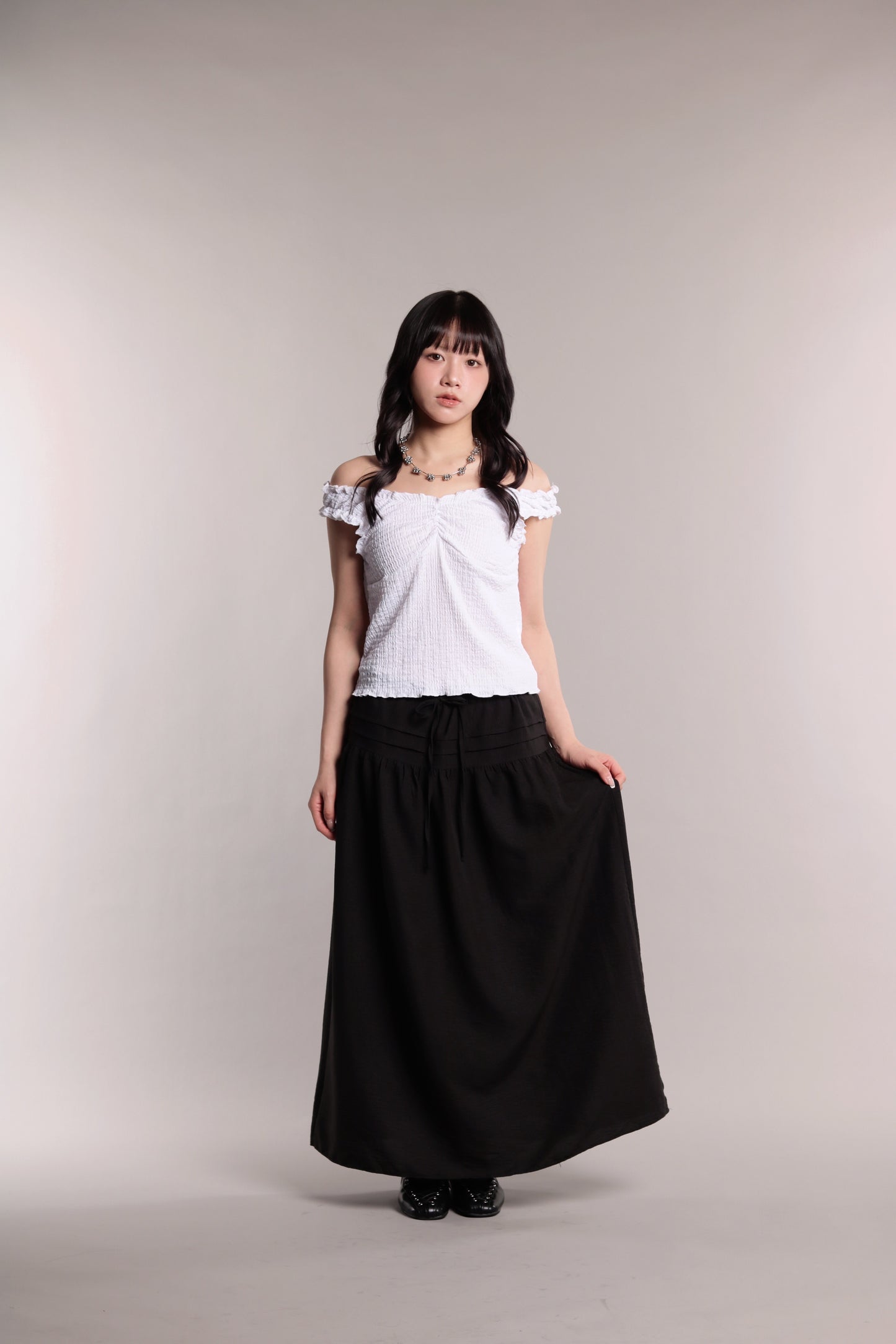 Gathered Top (White)