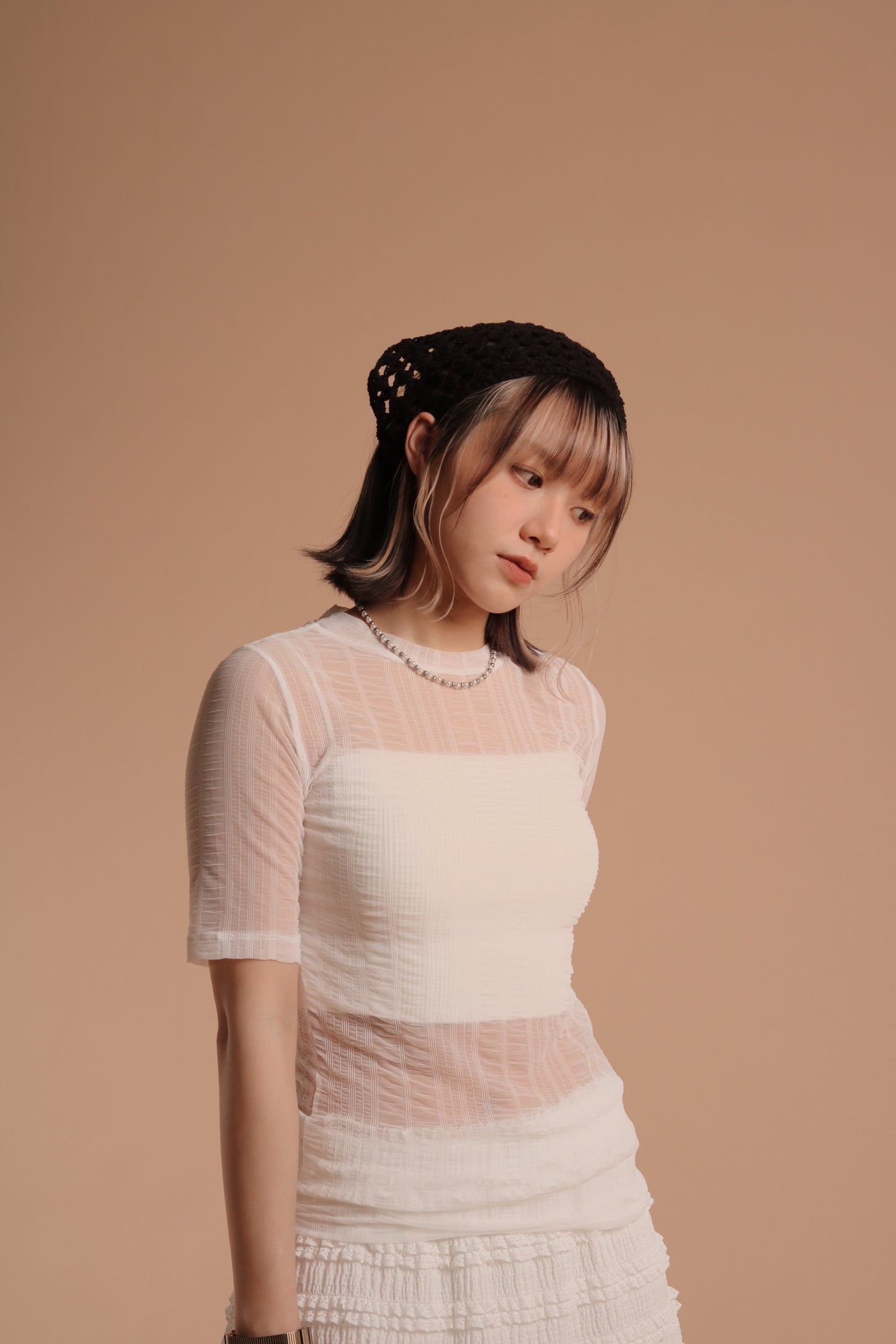 Summer See Through Top (White)