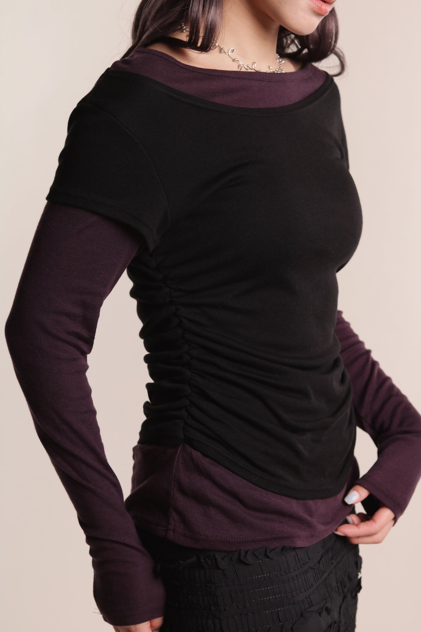 Mila Layered Top (Purple)