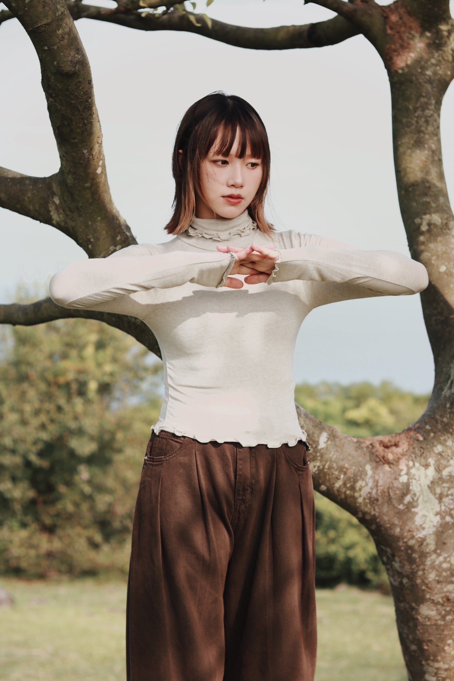 Double Fafa Top (Light Mint)