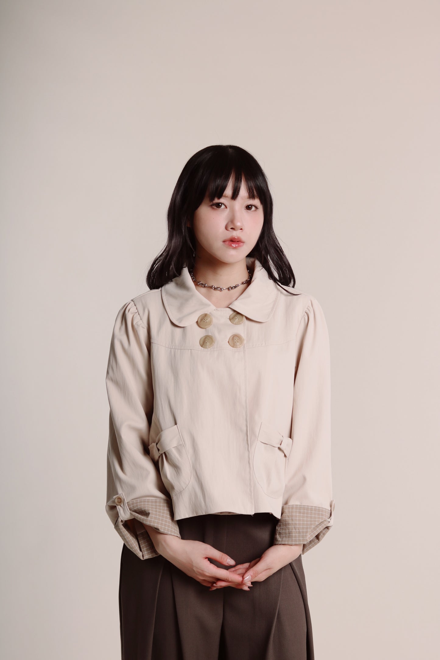 Doll Ribbon Jacket (Beige)