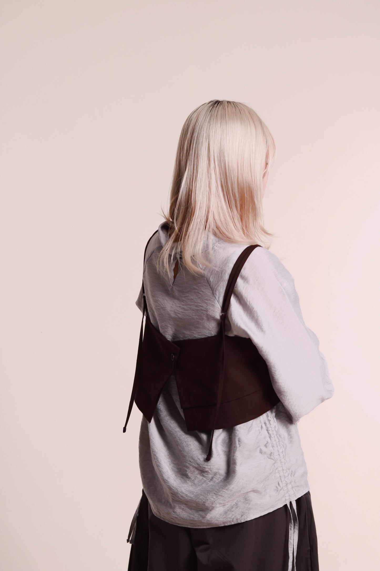 Layered Vest (Brown)