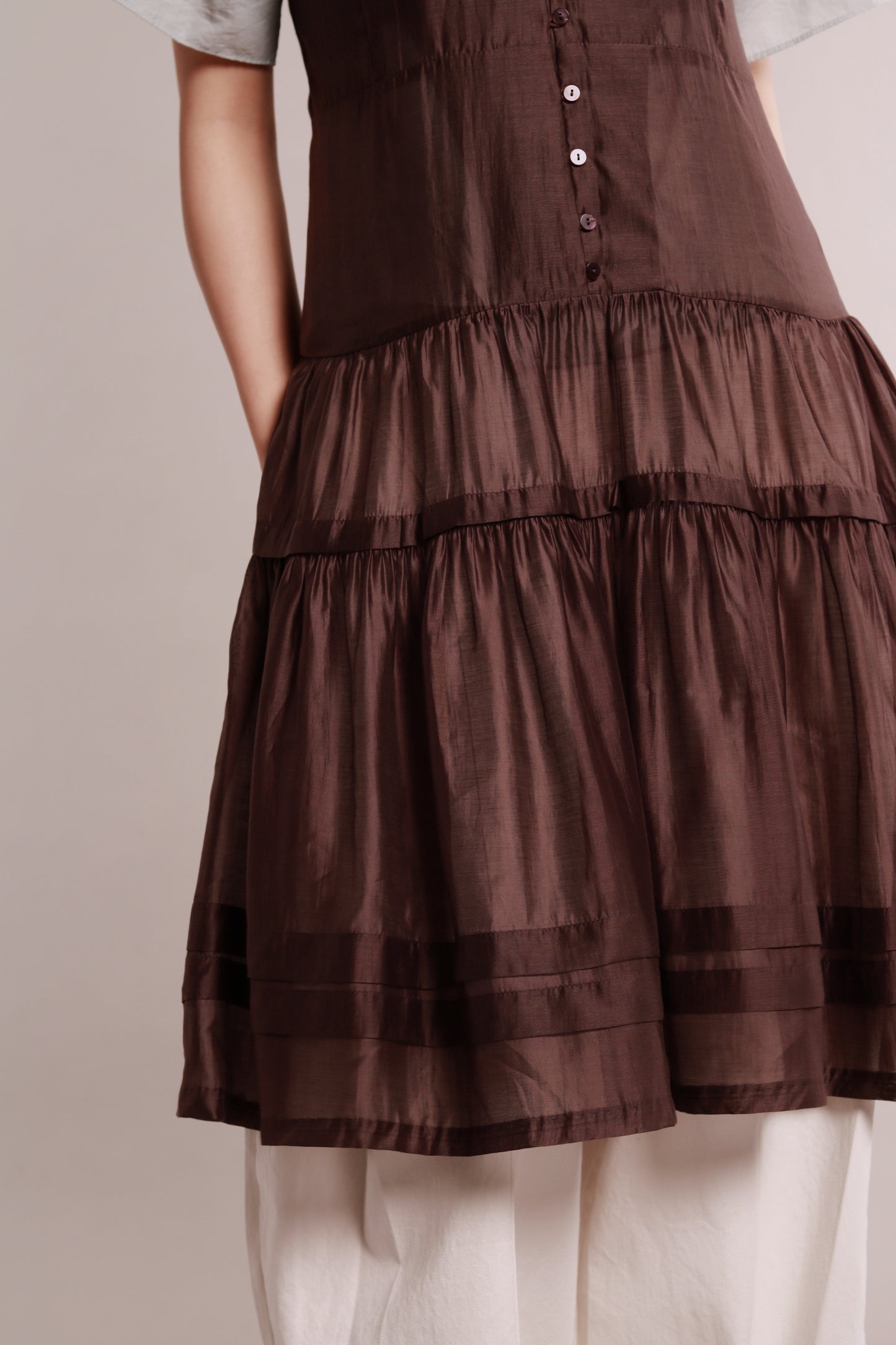 Doll See Through Dress (Brown)